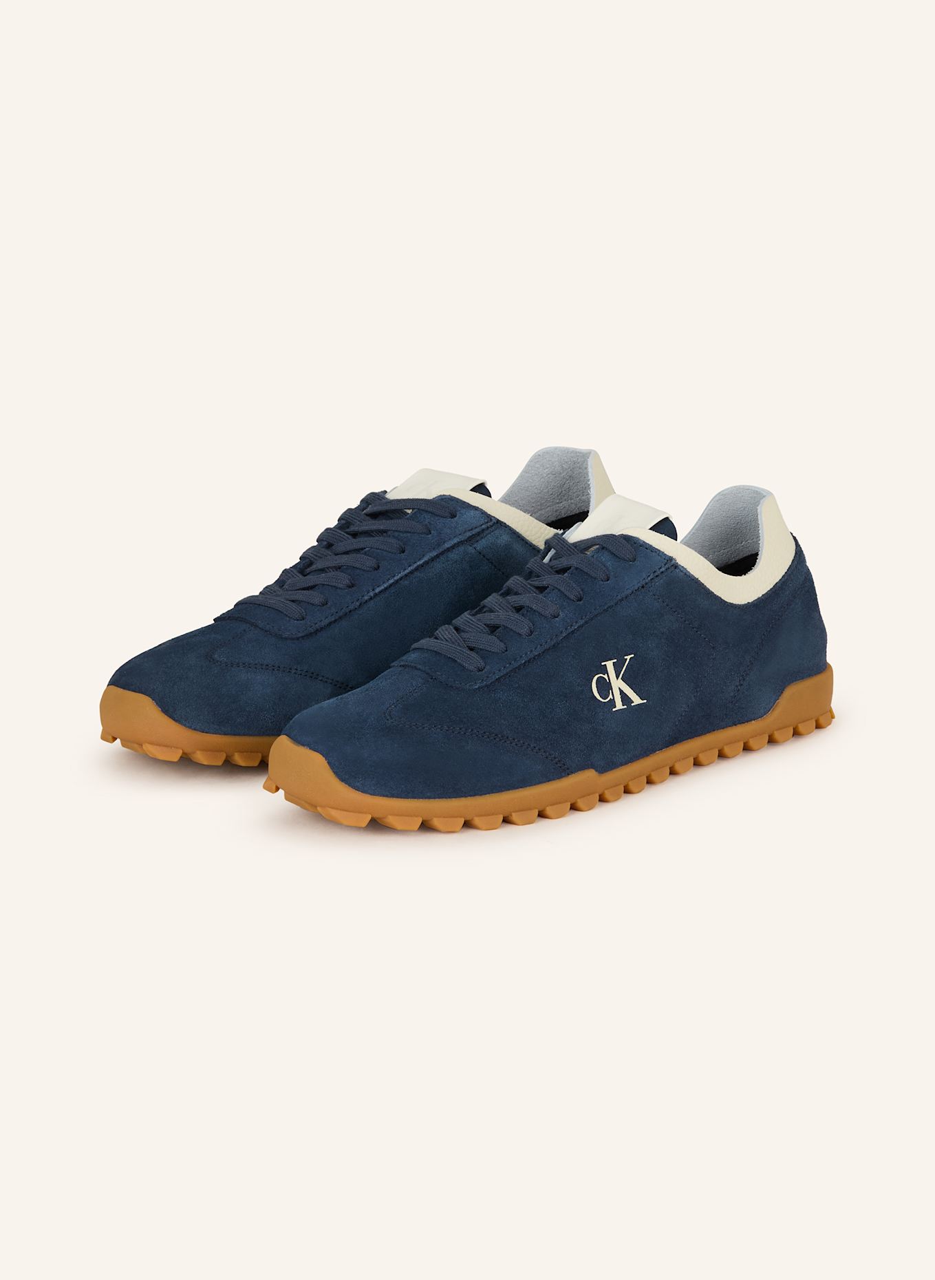 Calvin Klein Sneakersy: NIEBIESKI/ KREMOWY