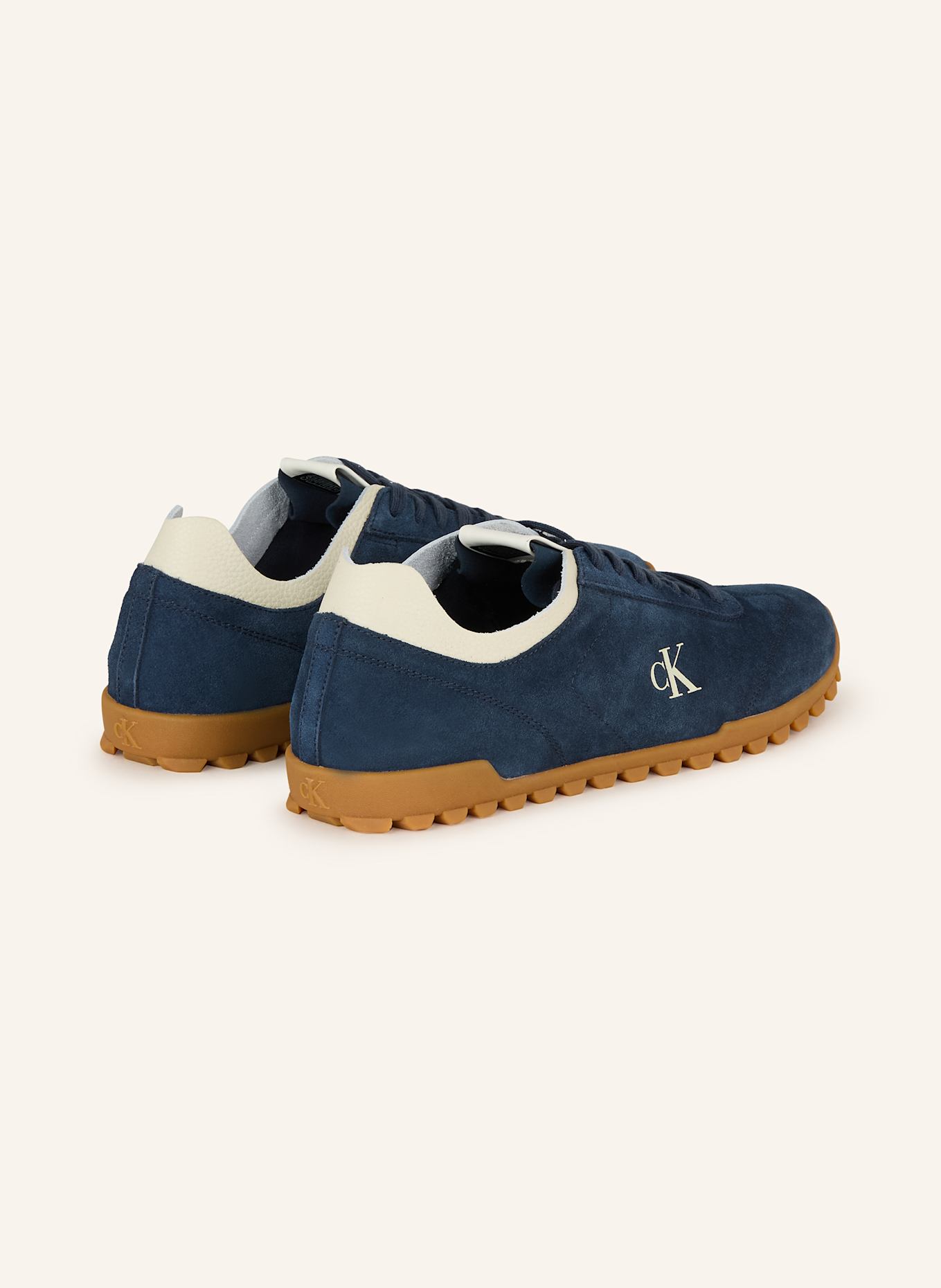 Calvin Klein Sneakersy: NIEBIESKI/ KREMOWY