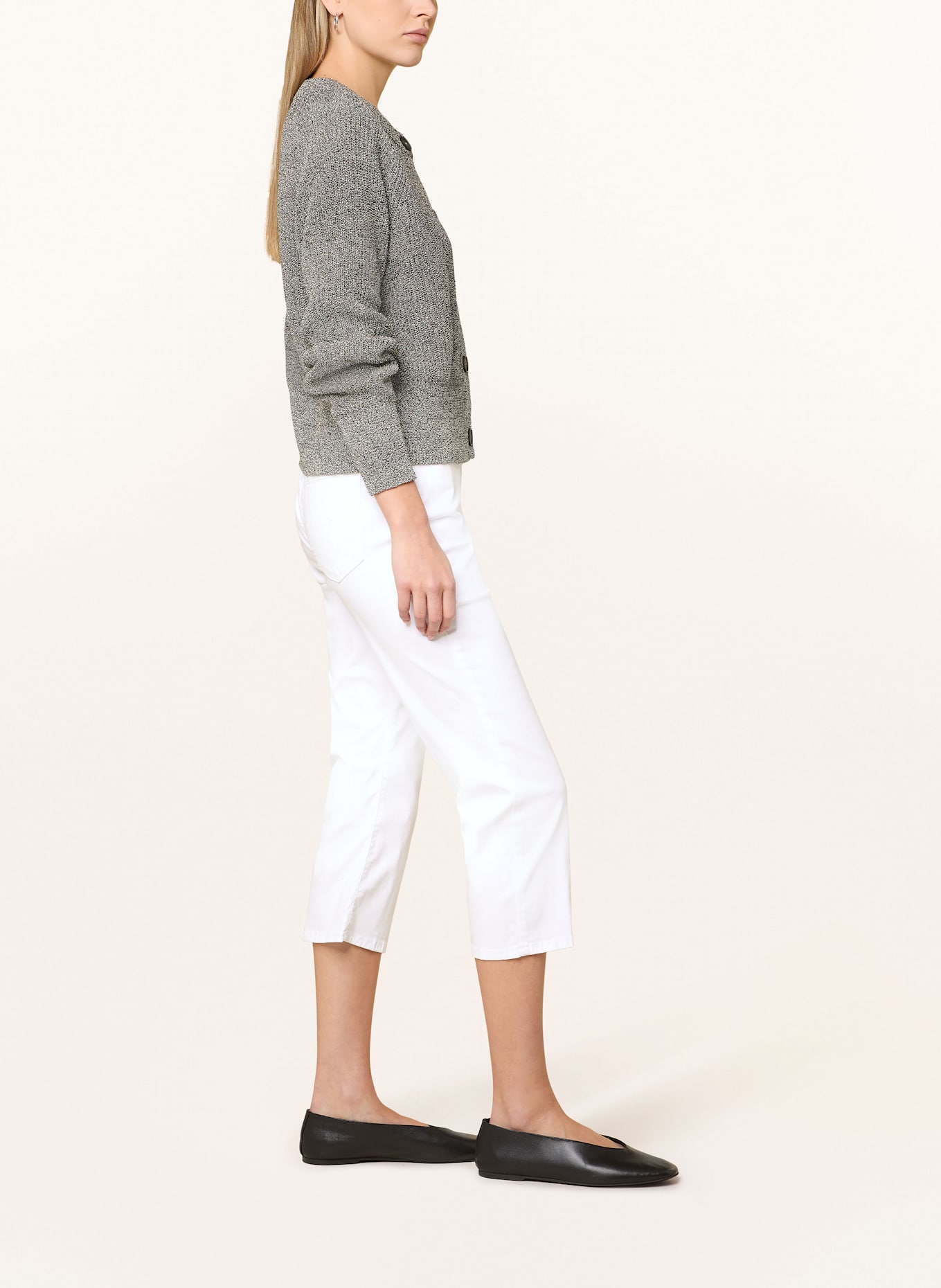 BRAX Spodnie 3/4 MARY: BIAŁY