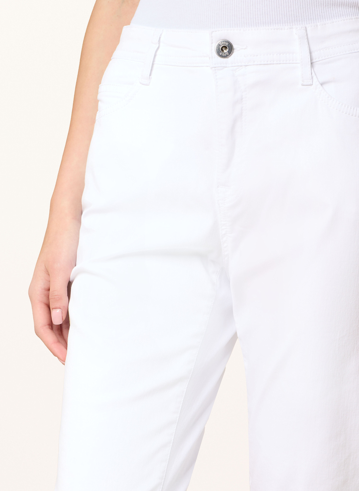 BRAX Spodnie 3/4 MARY: BIAŁY