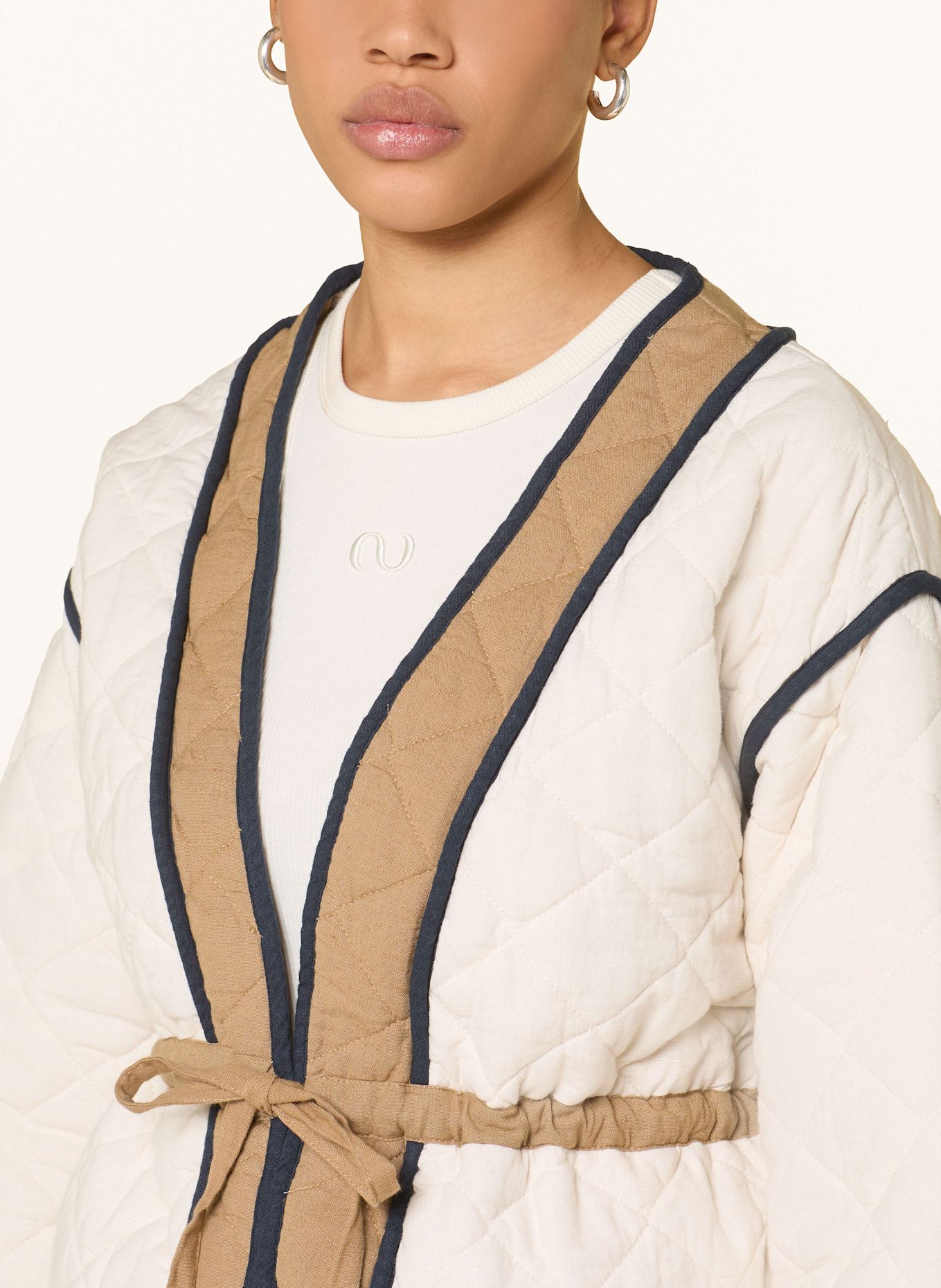 NEO NOIR Steppjacke GERDI: CREME / BRAUN