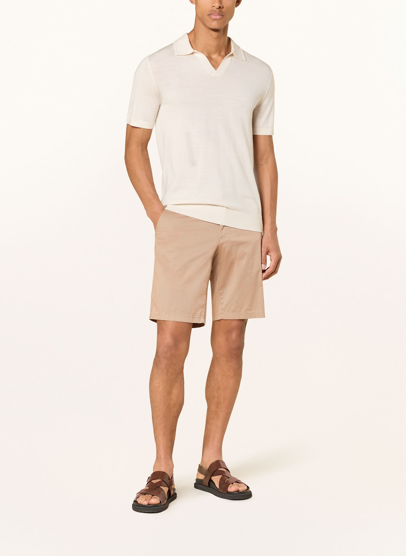 BRAX Chinoshorts BOZEN Regular Fit: HELLBRAUN