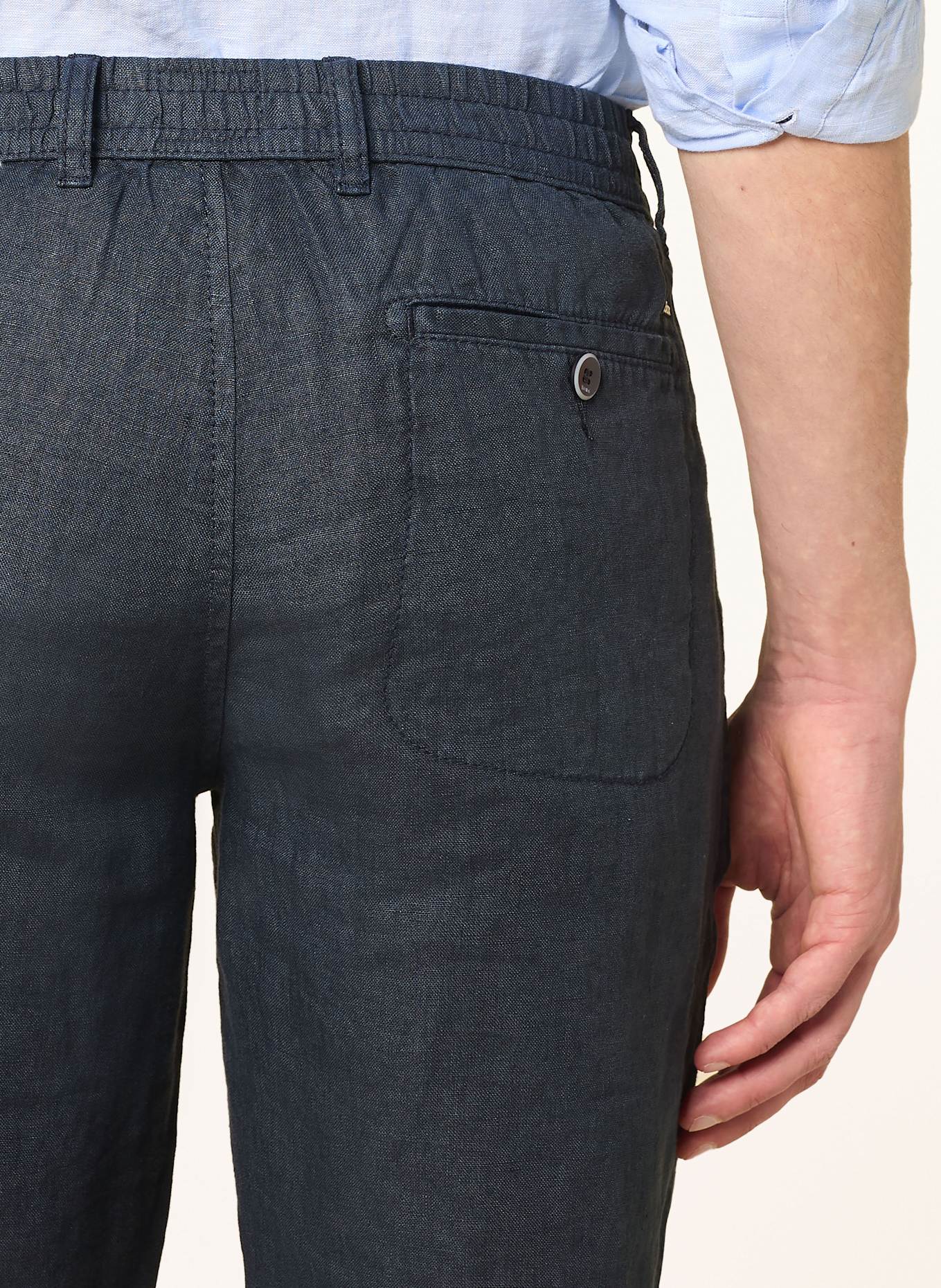BRAX Leinenshorts BALU Modern Fit: DUNKELBLAU