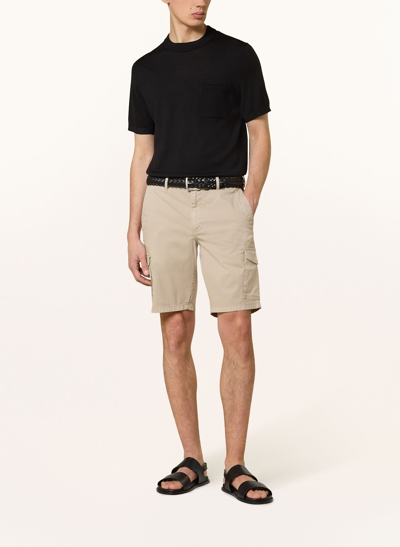 BRAX Szorty bojówki BRAZIL regular fit: BEŻOWY