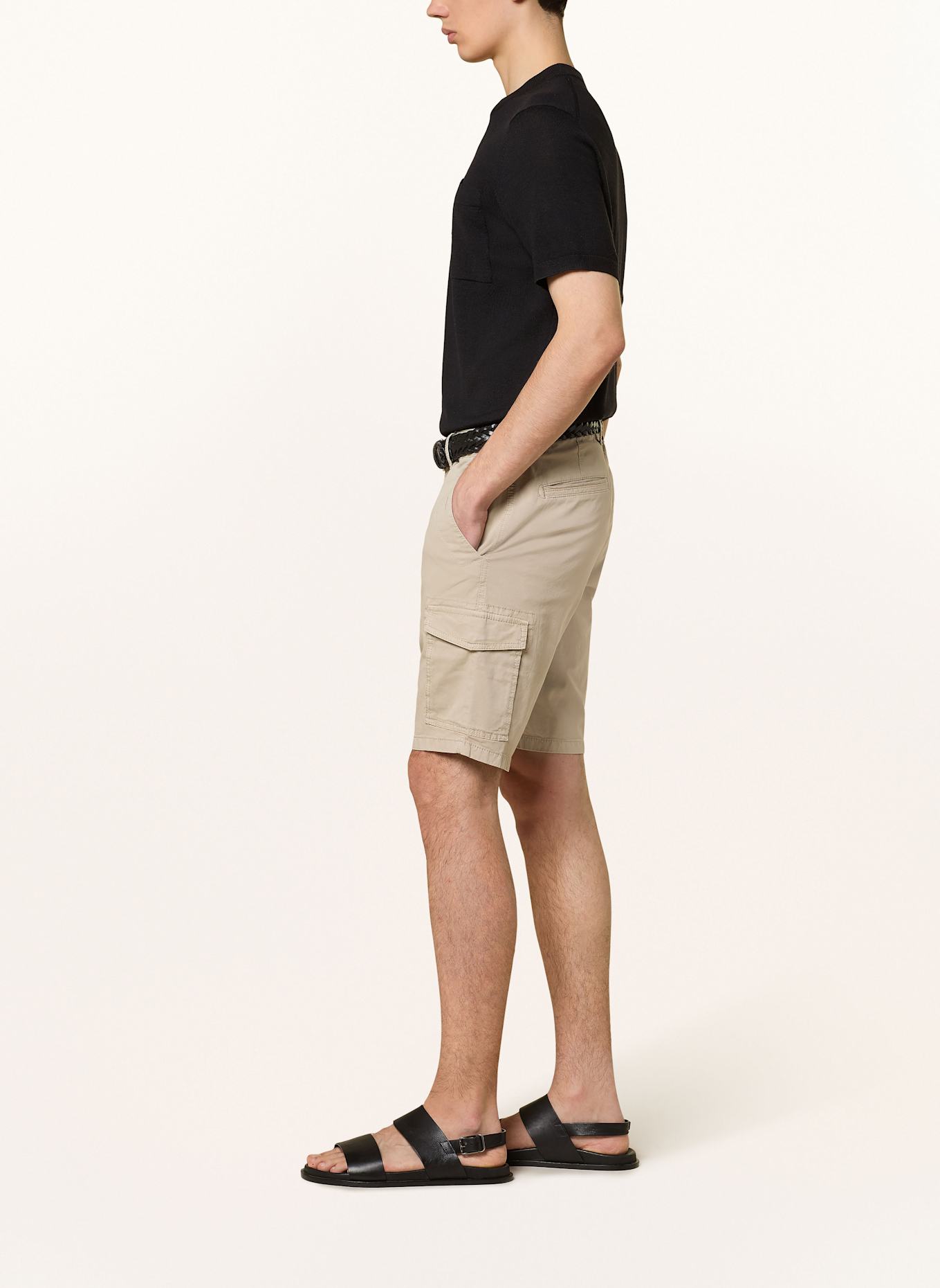 BRAX Szorty bojówki BRAZIL regular fit: BEŻOWY