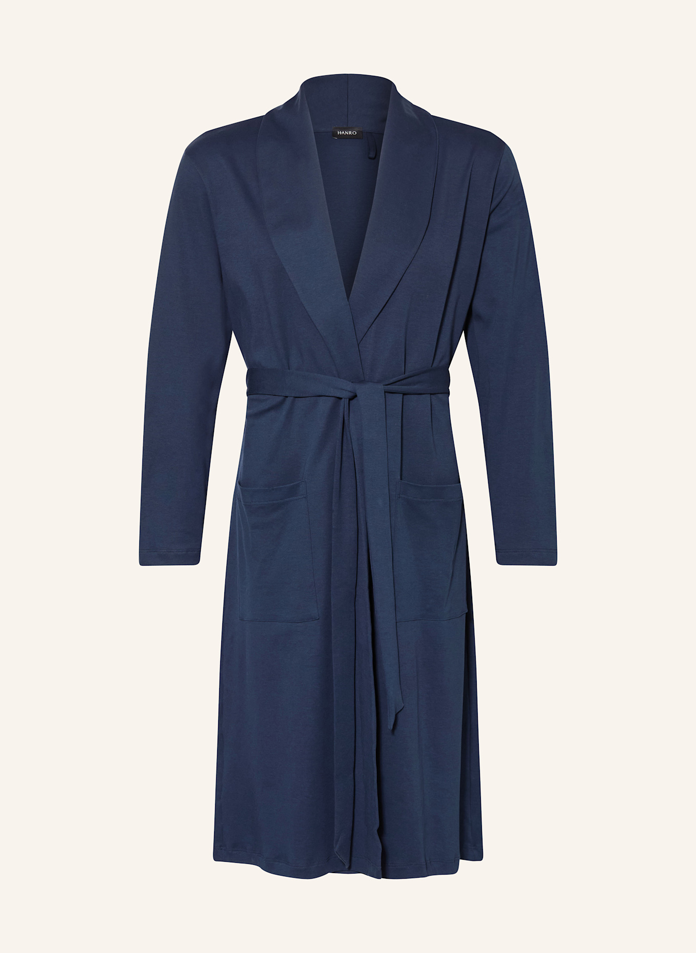 HANRO Men's robe NIGHT & DAY: DARK BLUE