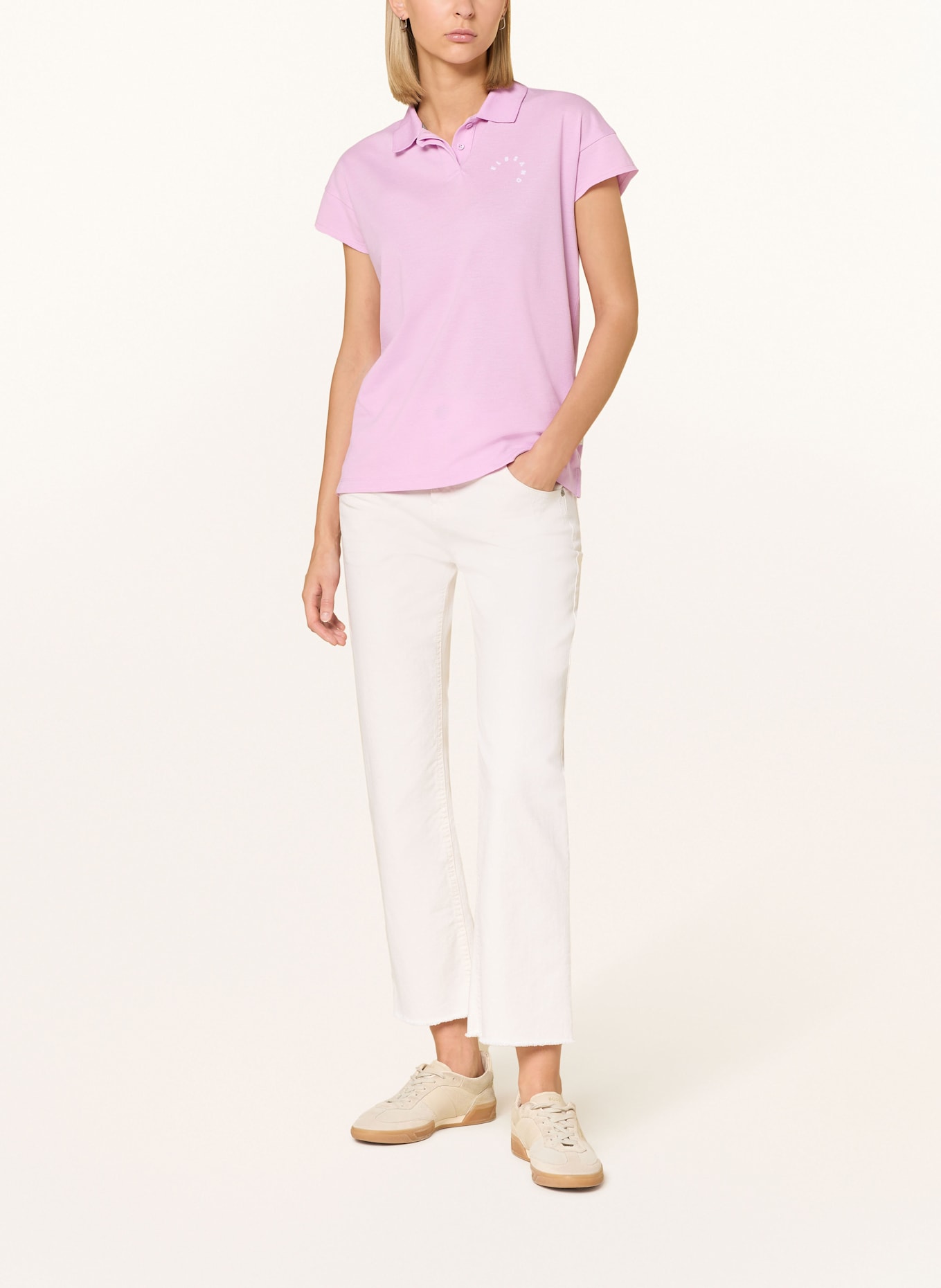 ELBSAND Piqué-Poloshirt: ROSA