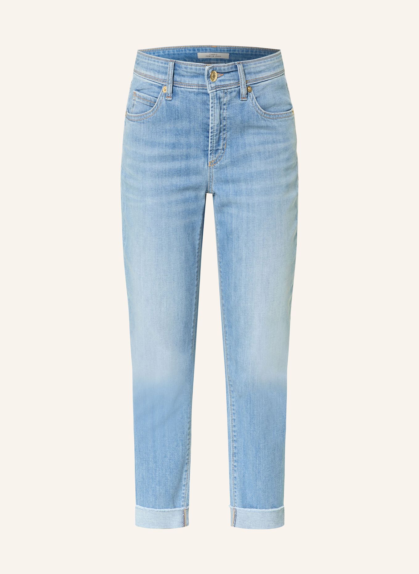 CAMBIO 7/8-Jeans PIPER SHORT: 5277 sunny splinted fringed