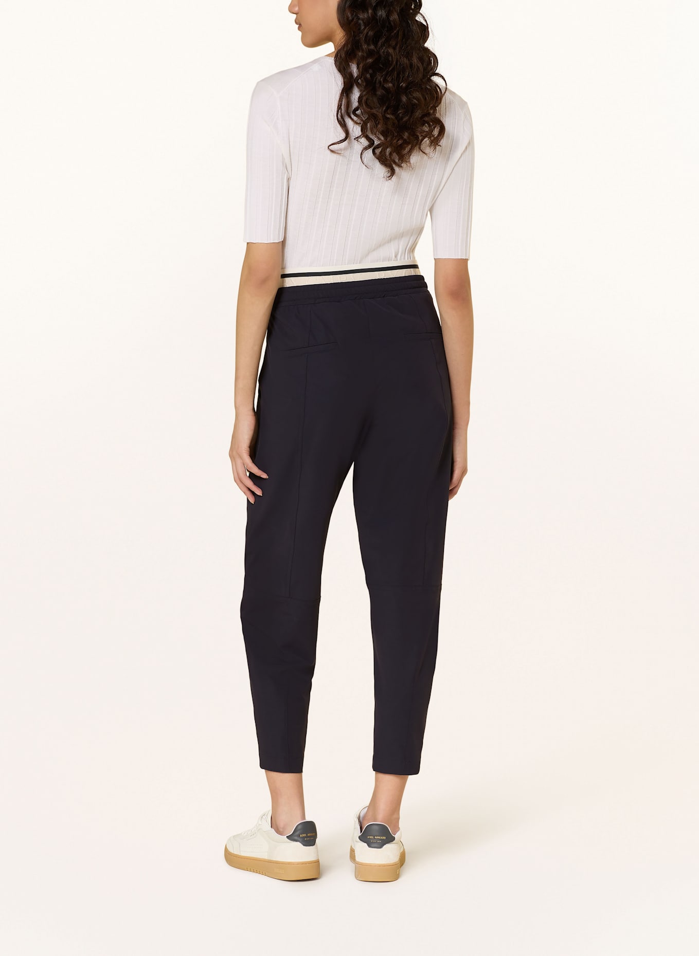 CAMBIO 7/8-Hoser EDEN im Jogging-Stil: DUNKELBLAU