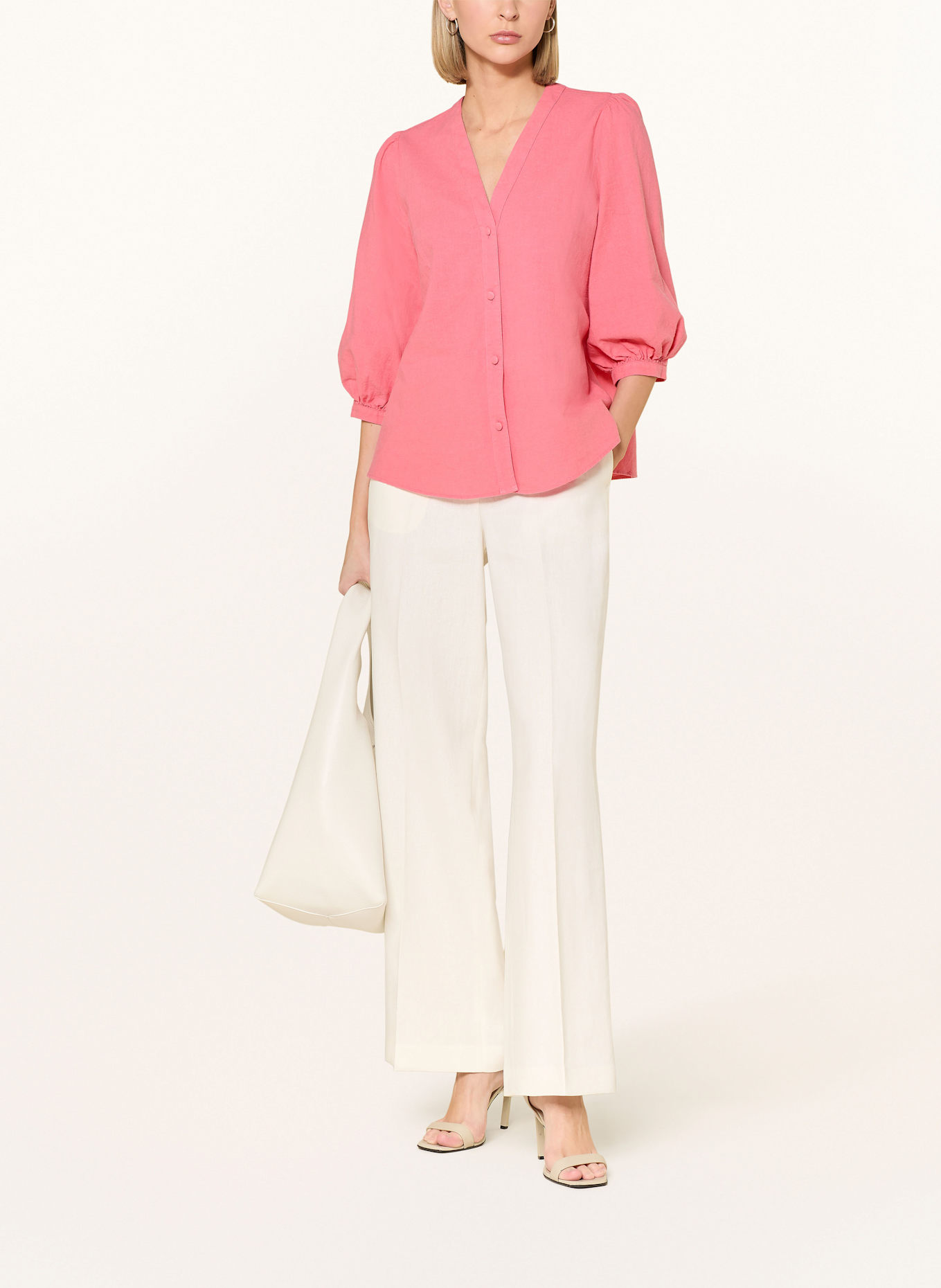 seidensticker Bluse mit Leinen und 3/4-Arm: ROSA