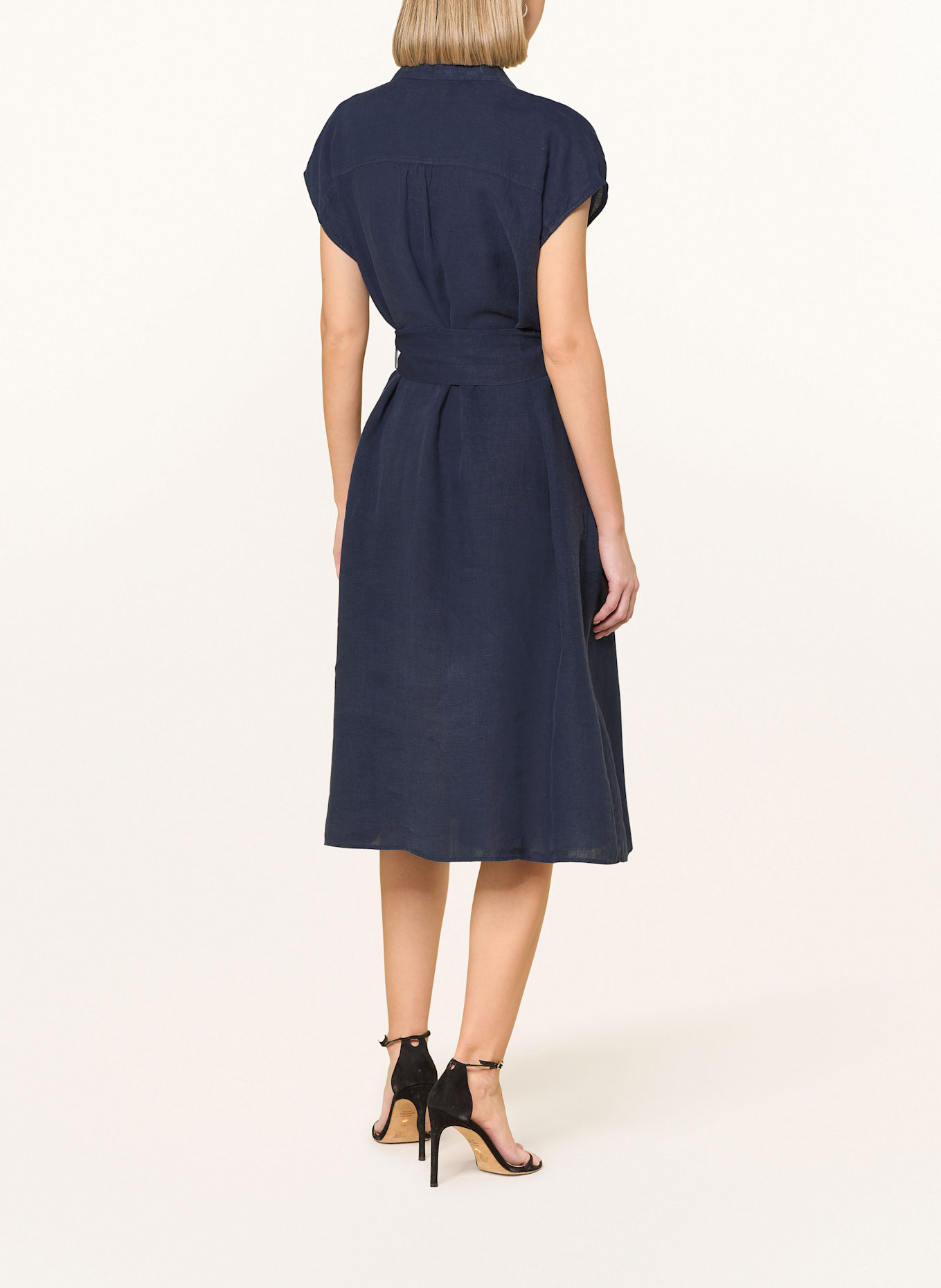 seidensticker Leinenkleid: DUNKELBLAU