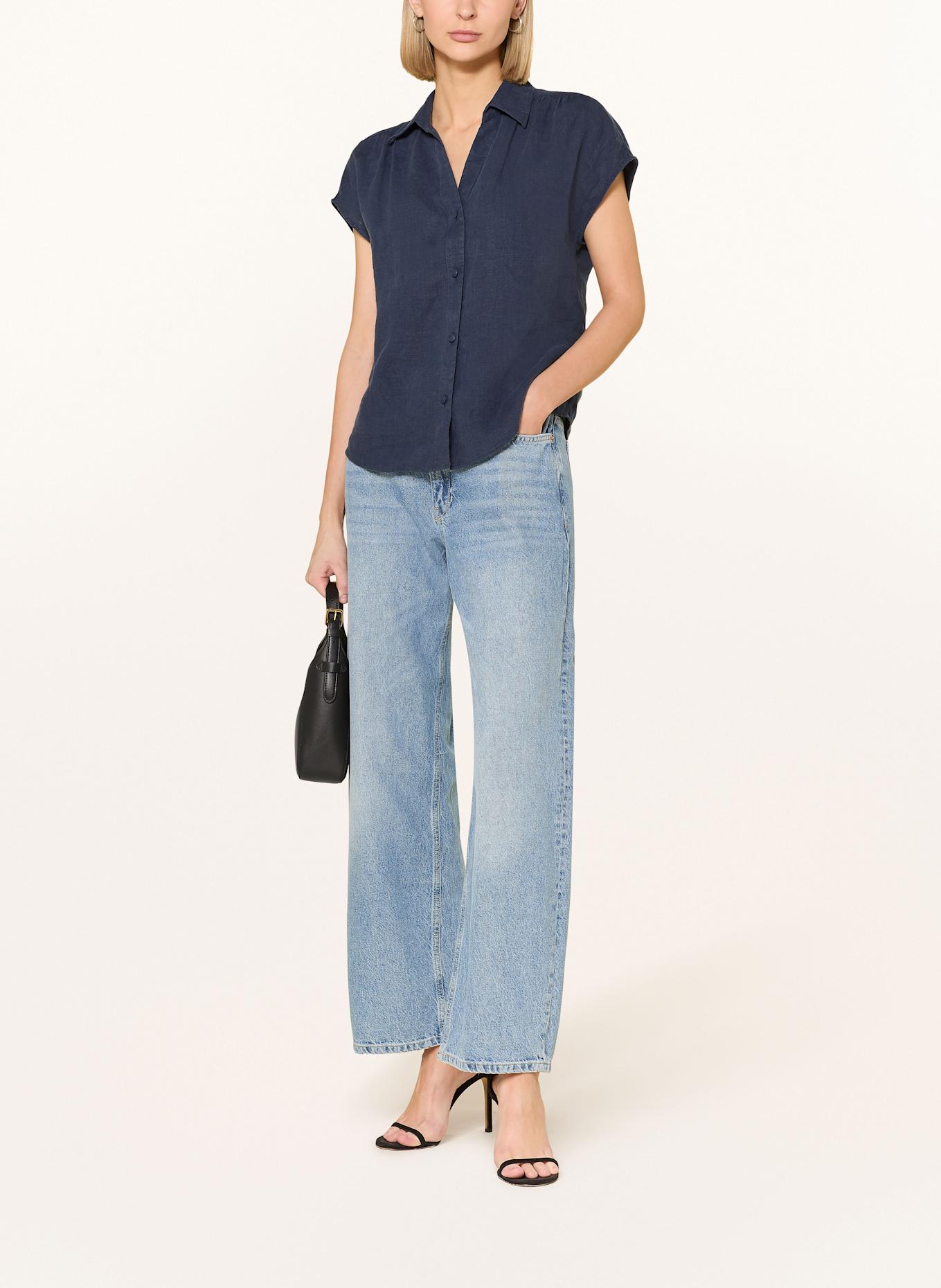 seidensticker Blusenshirt aus Leinen: DUNKELBLAU