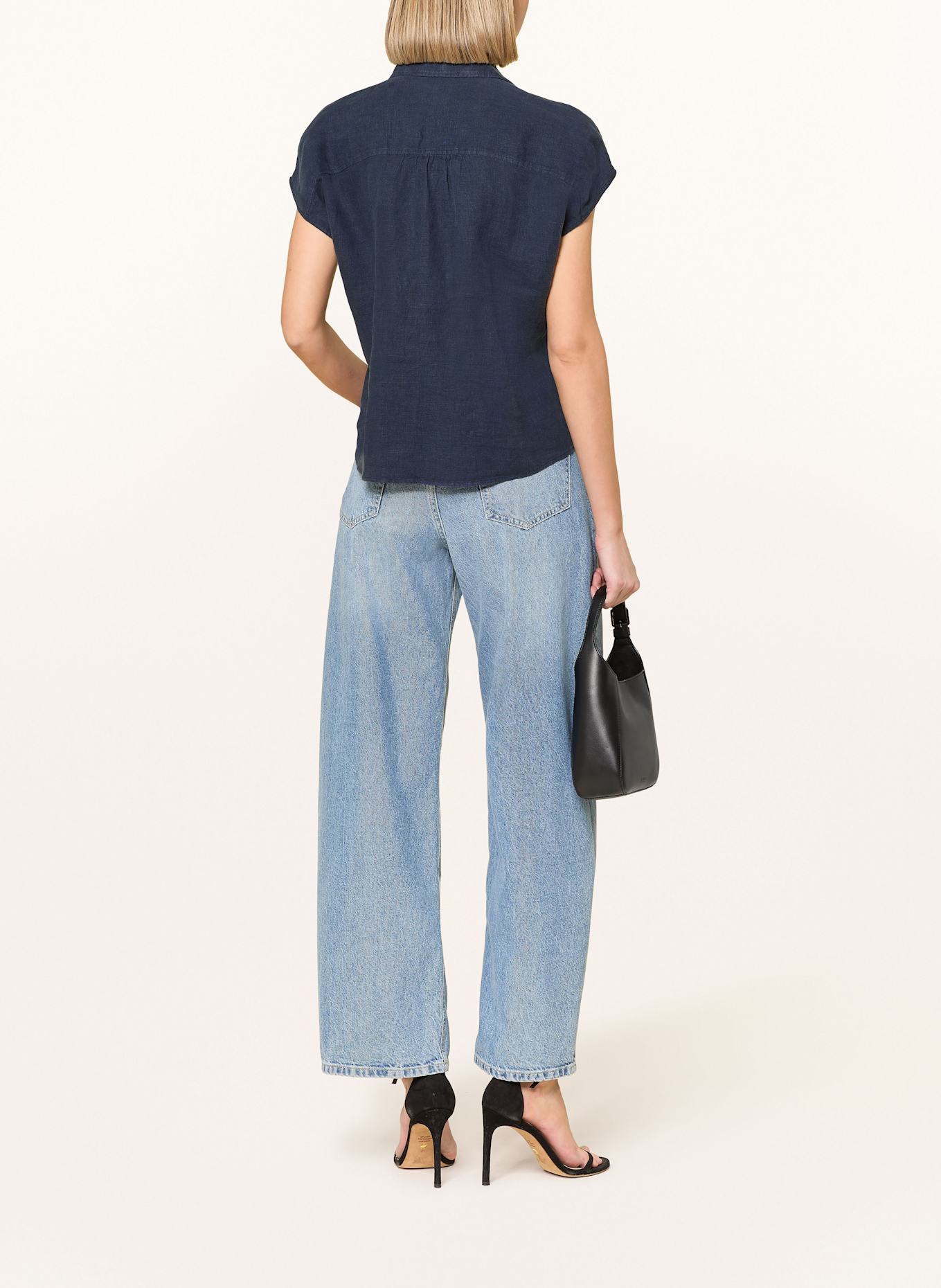 seidensticker Blusenshirt aus Leinen: DUNKELBLAU