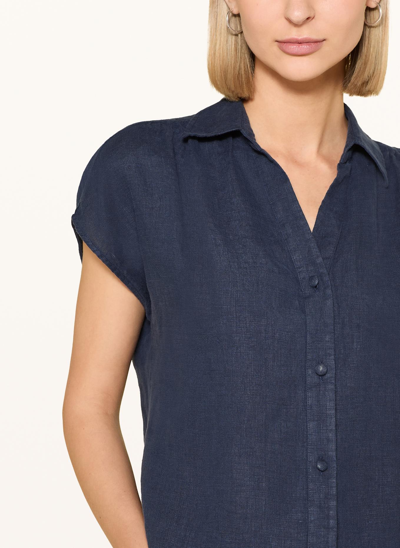 seidensticker Blusenshirt aus Leinen: DUNKELBLAU