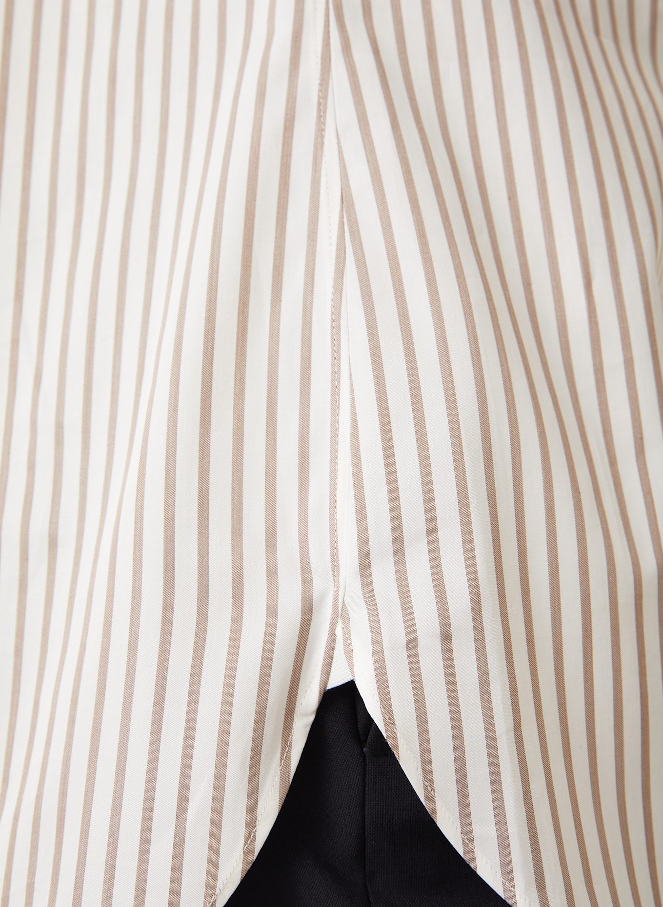 ZEGNA Hemd Regular Fit: WEISS / TAUPE