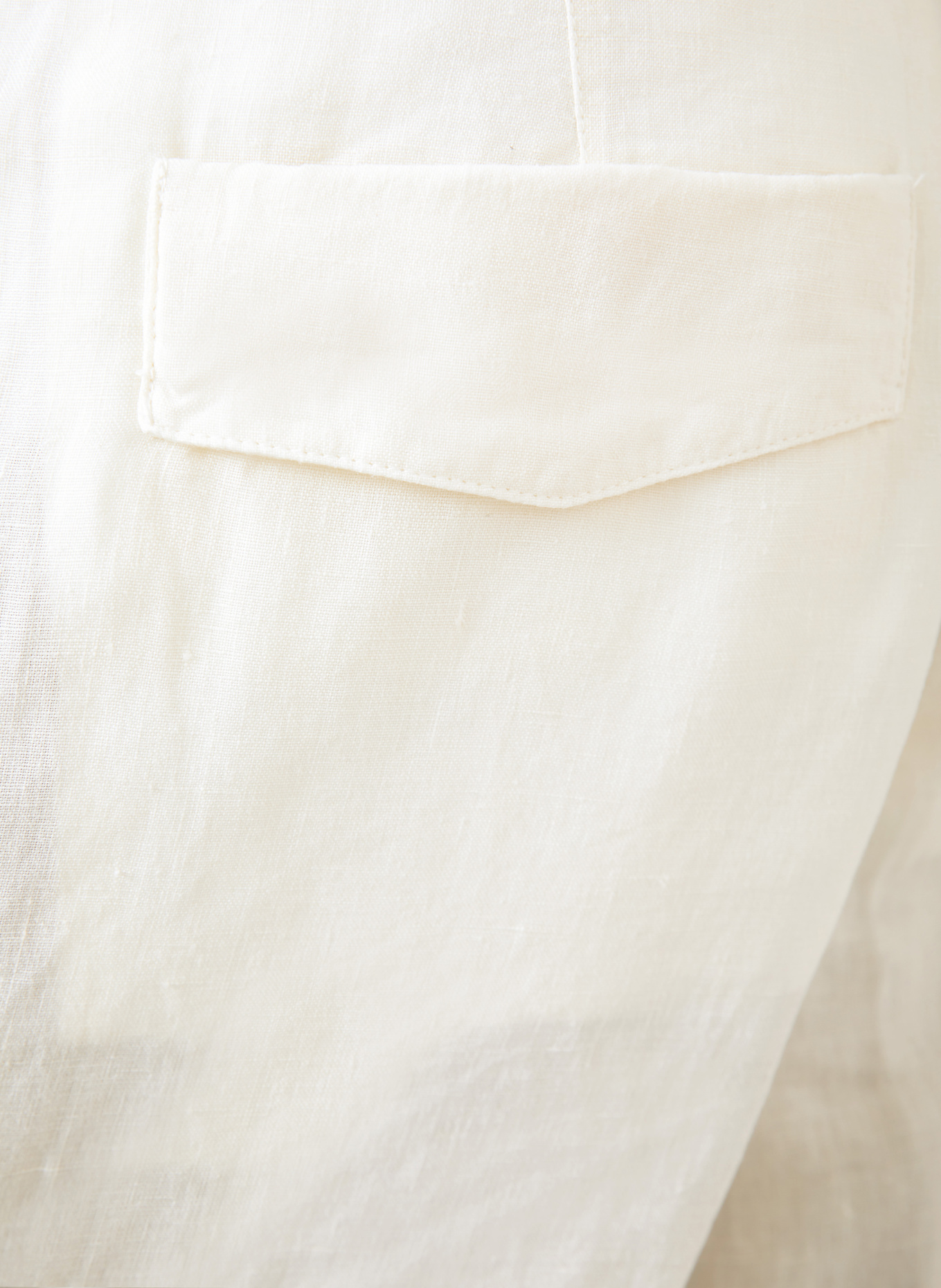 ZEGNA Leinenshorts: WEISS