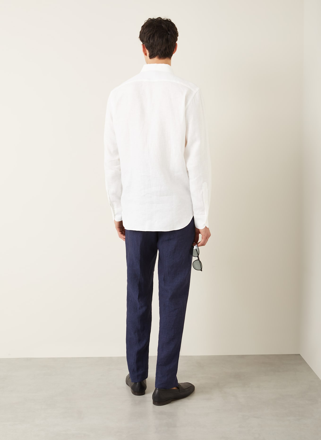 ZEGNA Leinenhemd Regular Fit: WEISS