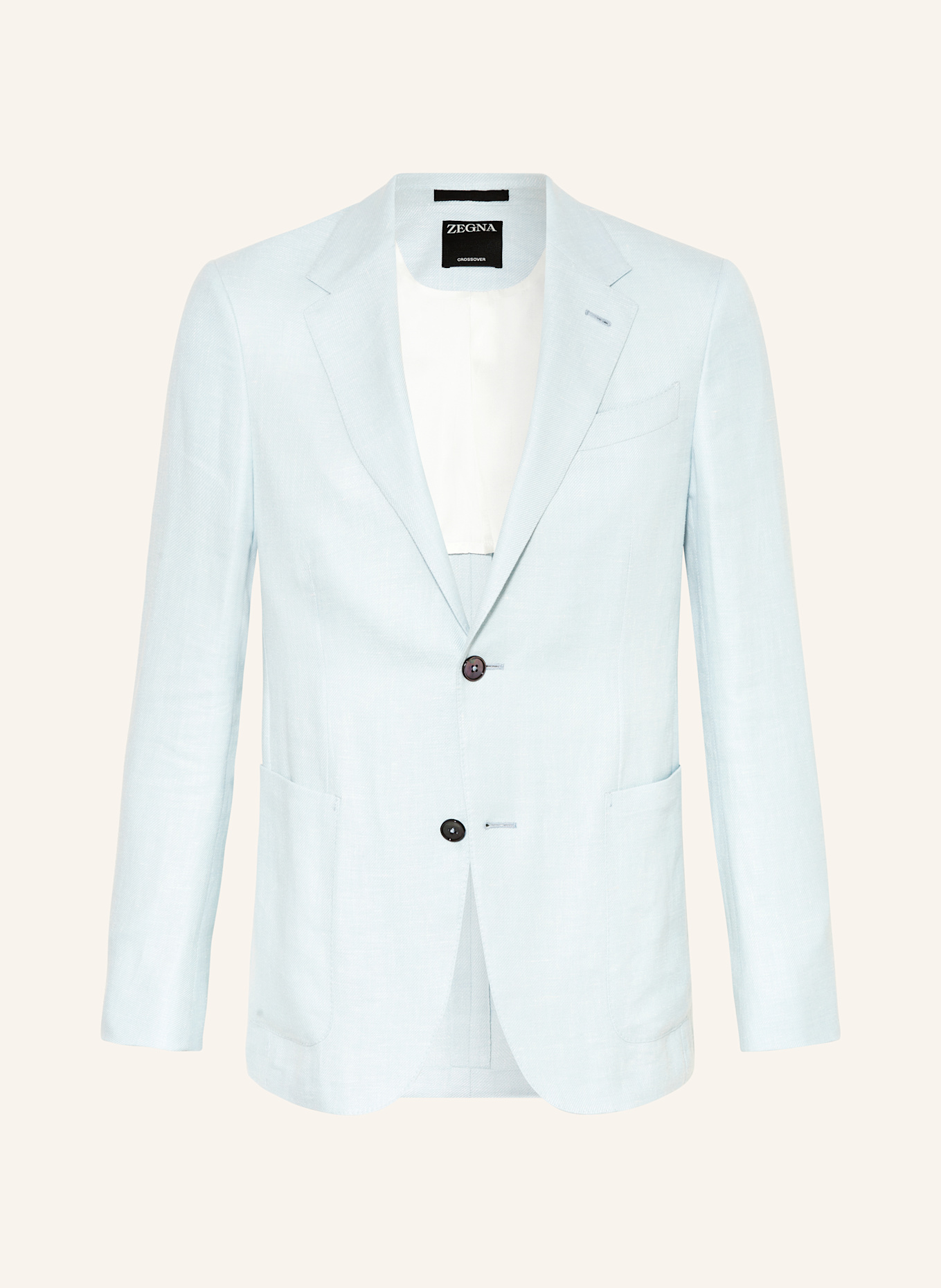 ZEGNA Sakko Extra Slim Fit mit Leinen: HELLBLAU