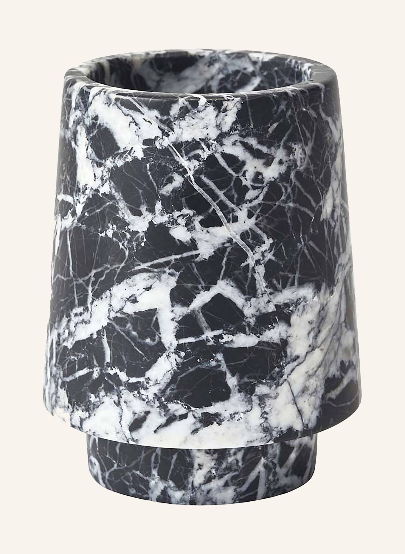 AQUANOVA Zahnputzbecher ORION: SCHWARZ / WEISS