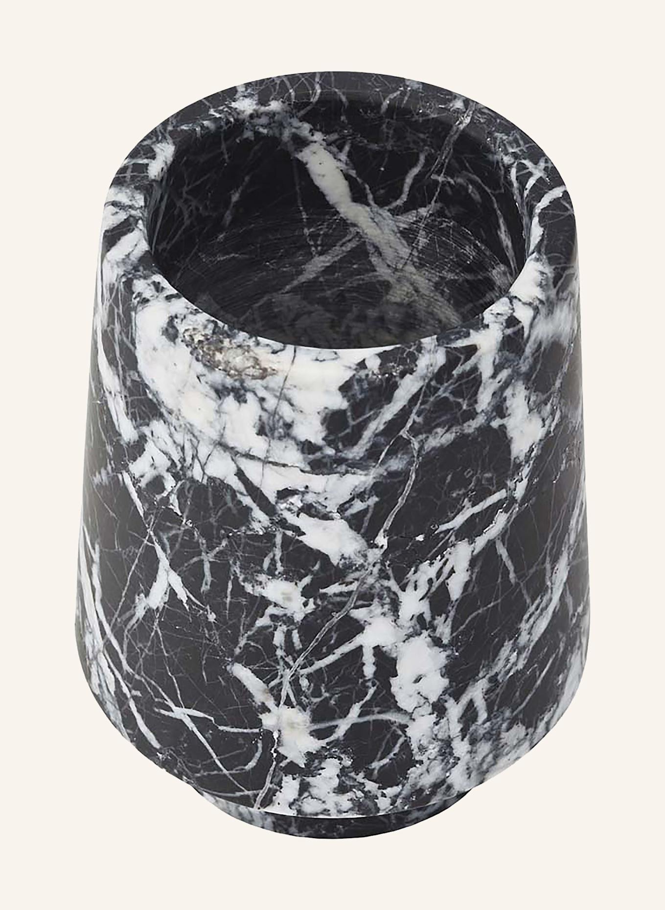 AQUANOVA Zahnputzbecher ORION: SCHWARZ / WEISS