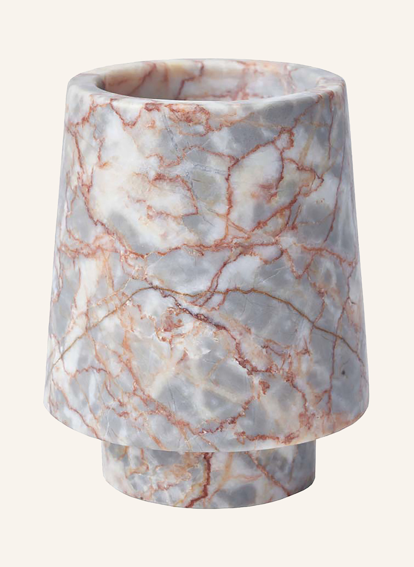 AQUANOVA Zahnputzbecher ORION: ROSA / GRAU / WEISS