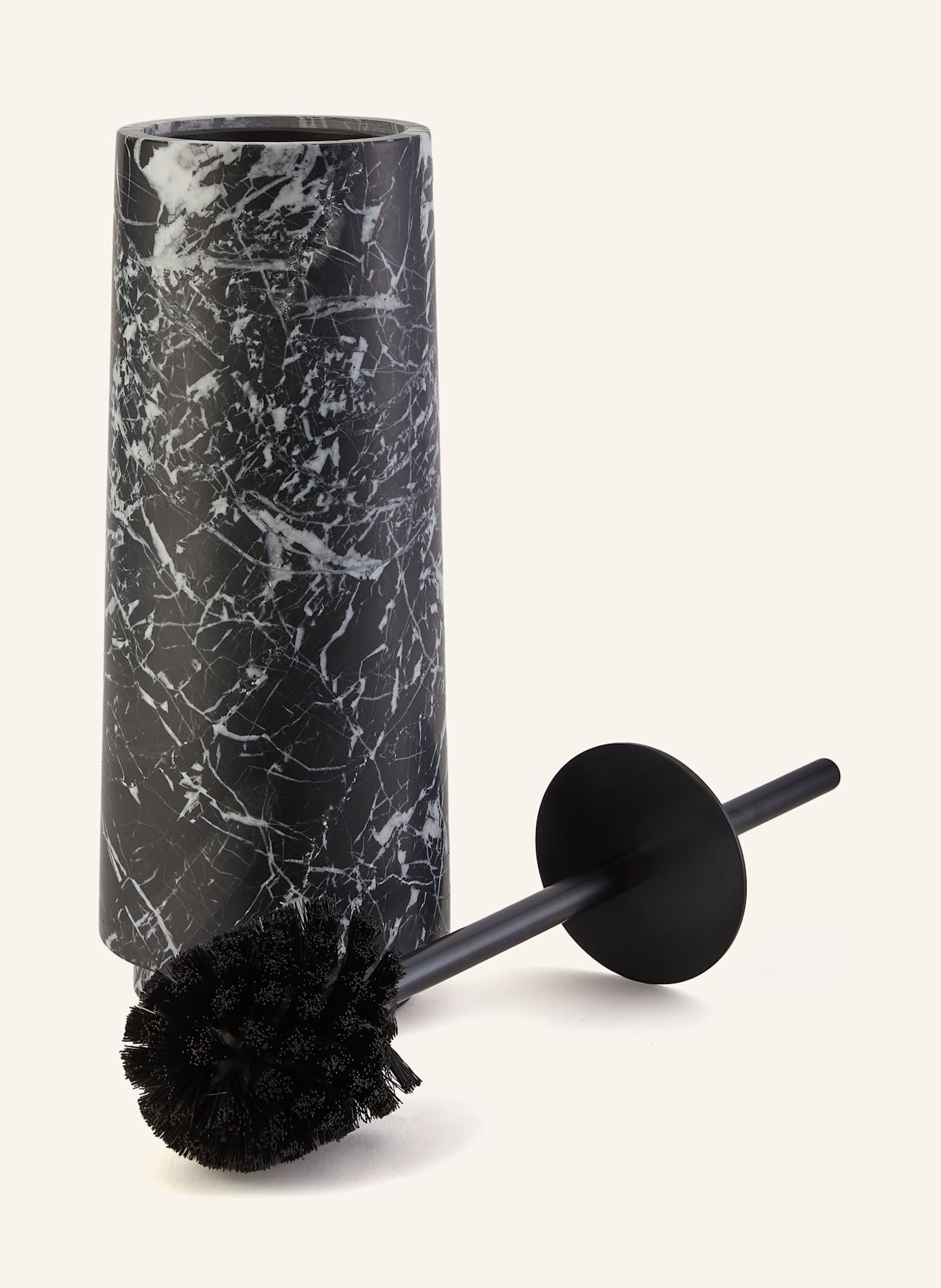 AQUANOVA WC-Bürstenkombination ORION: SCHWARZ / WEISS