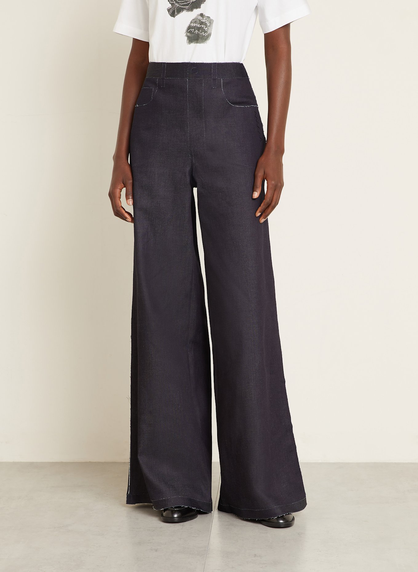 MARNI Hose: DUNKELBLAU