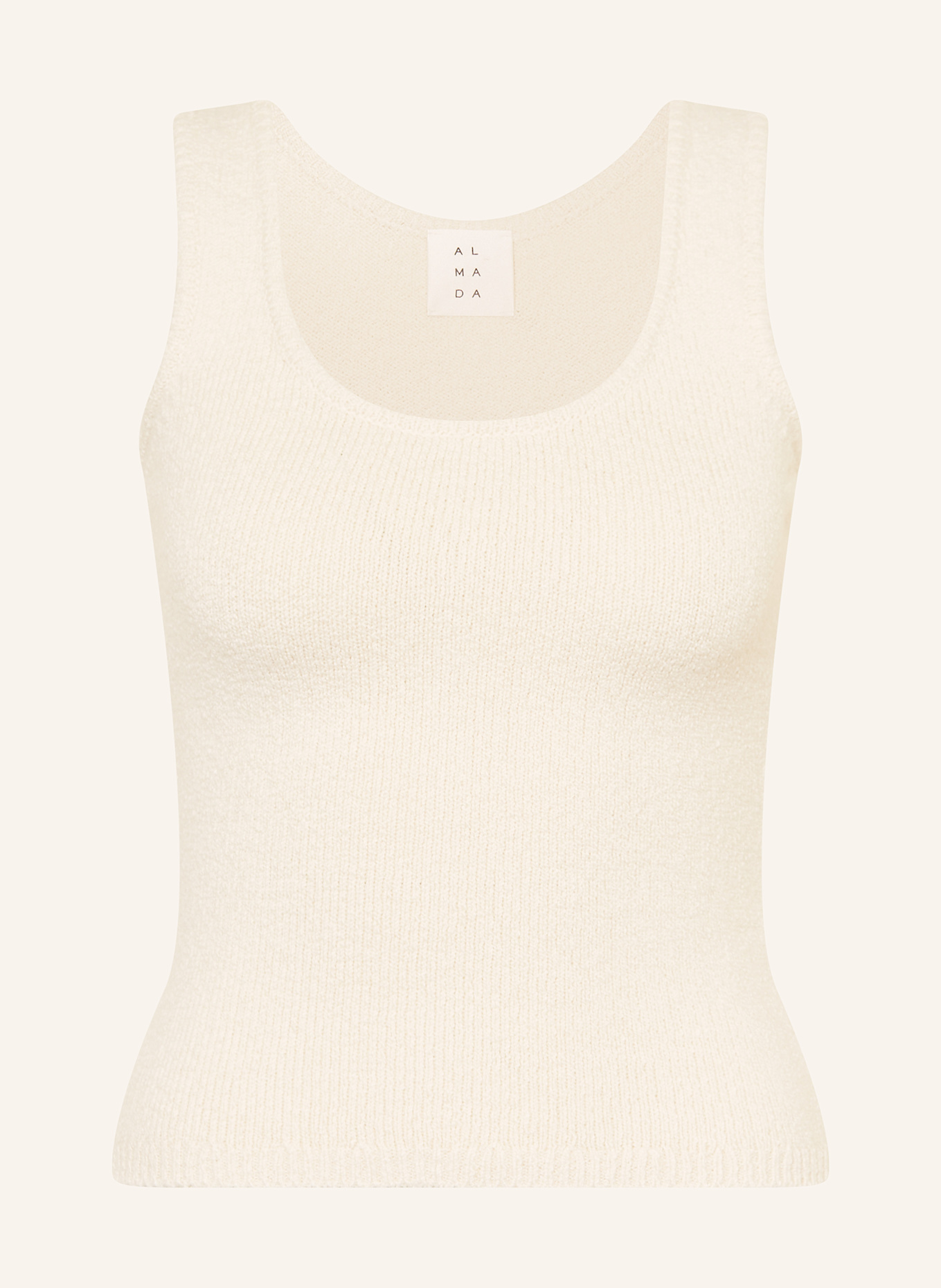 ALMADA LABEL Top z dzianiny RIRI: ECRU