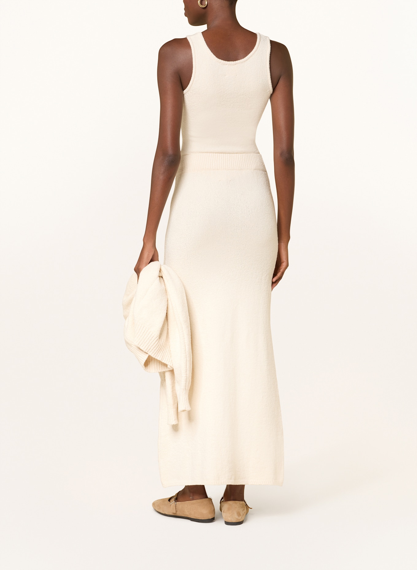 ALMADA LABEL Top z dzianiny RIRI: ECRU