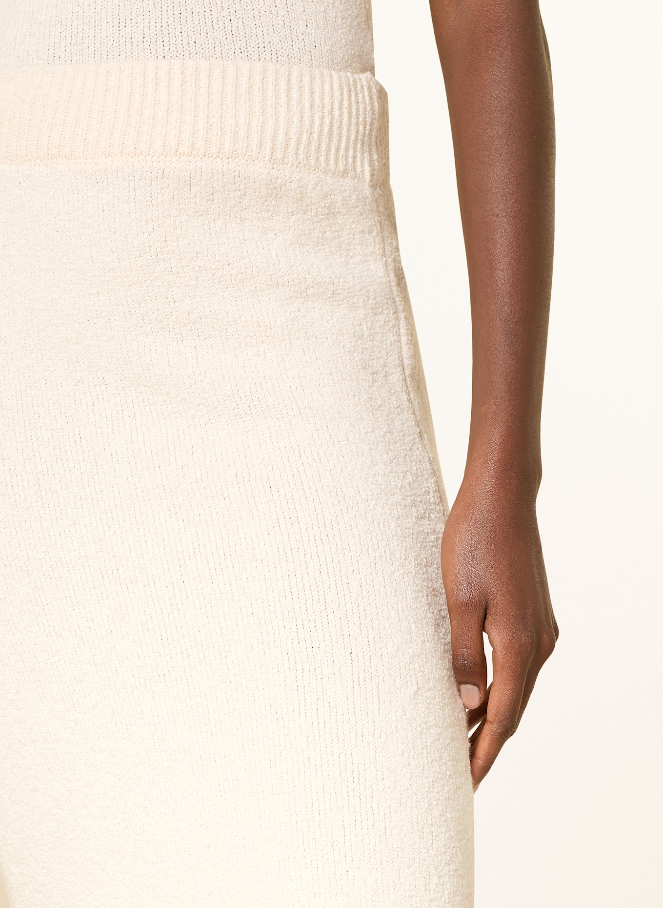 ALMADA LABEL Jupe en maille UMI: ÉCRU