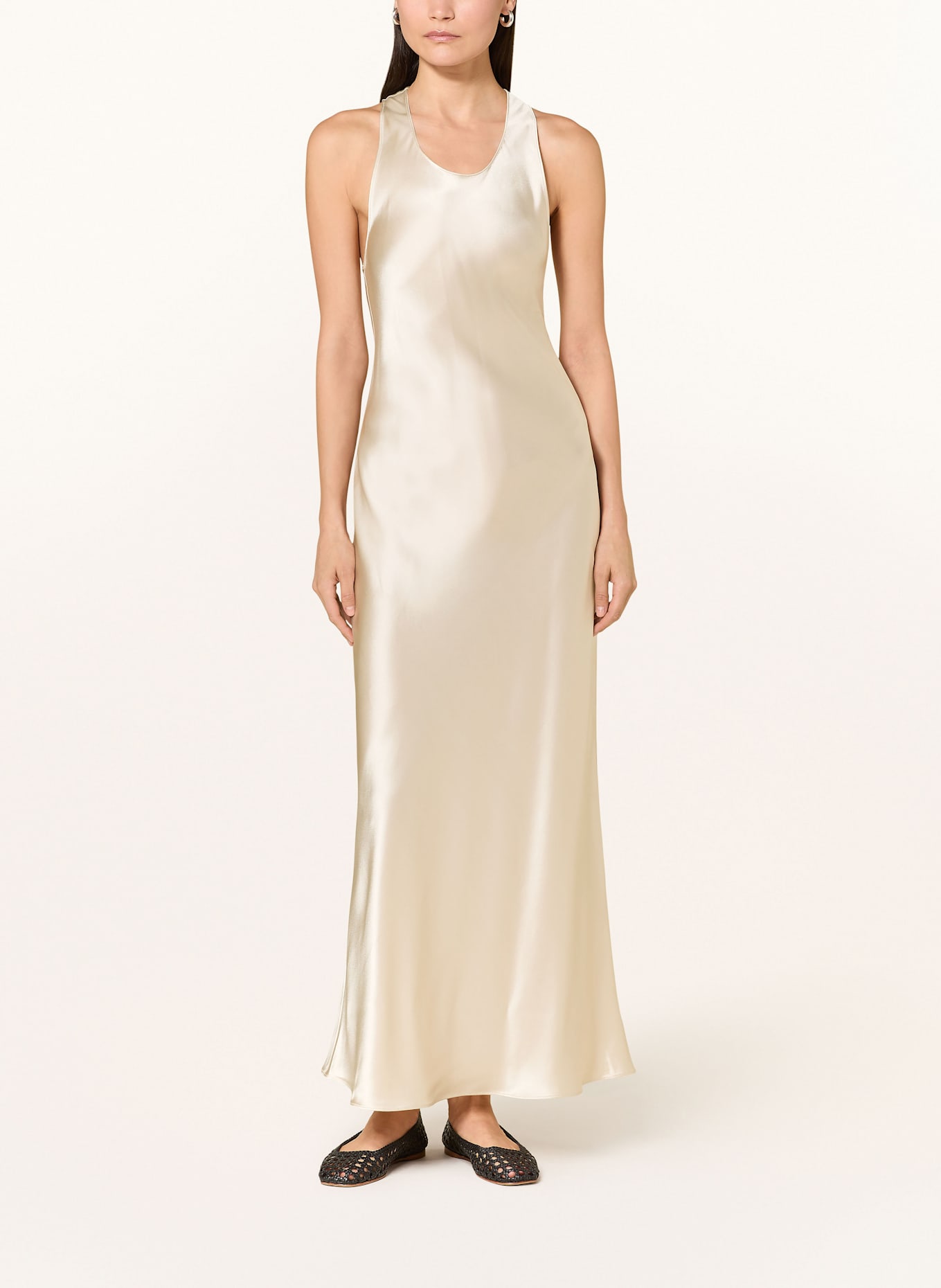 ALMADA LABEL Satinkleid ZILA: CREME