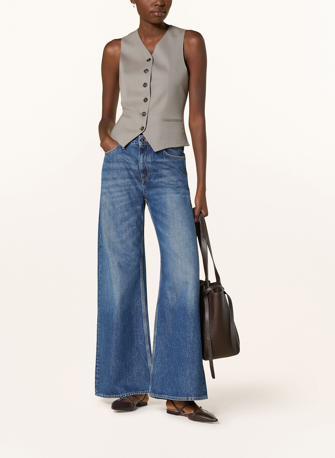 TIGER OF SWEDEN Wide Leg Jeans KINNE: 25D Royal Blue