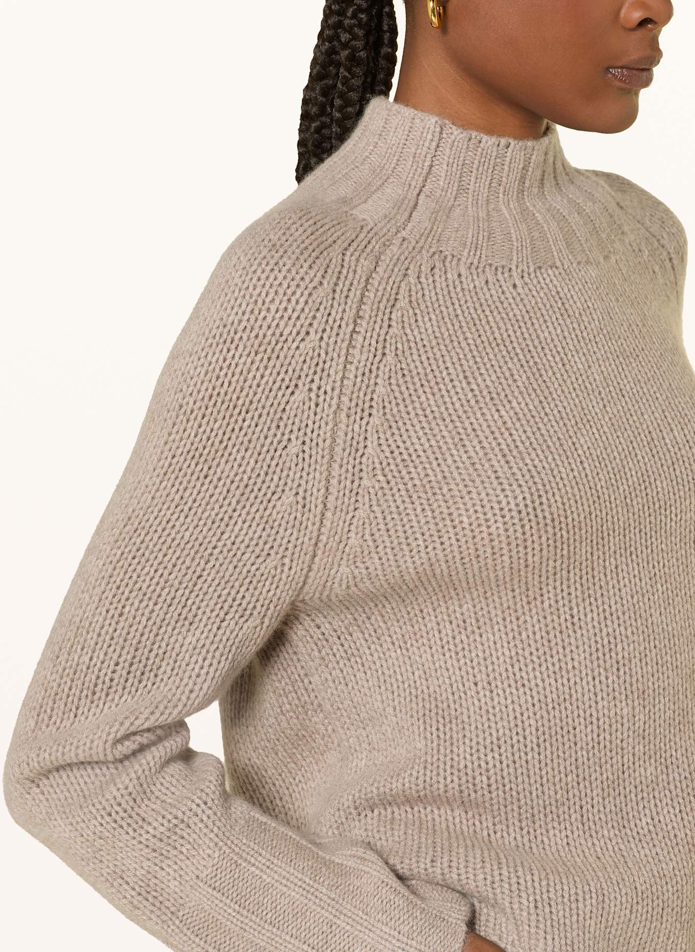 MRS & HUGS Cashmere-Pullover: TAUPE
