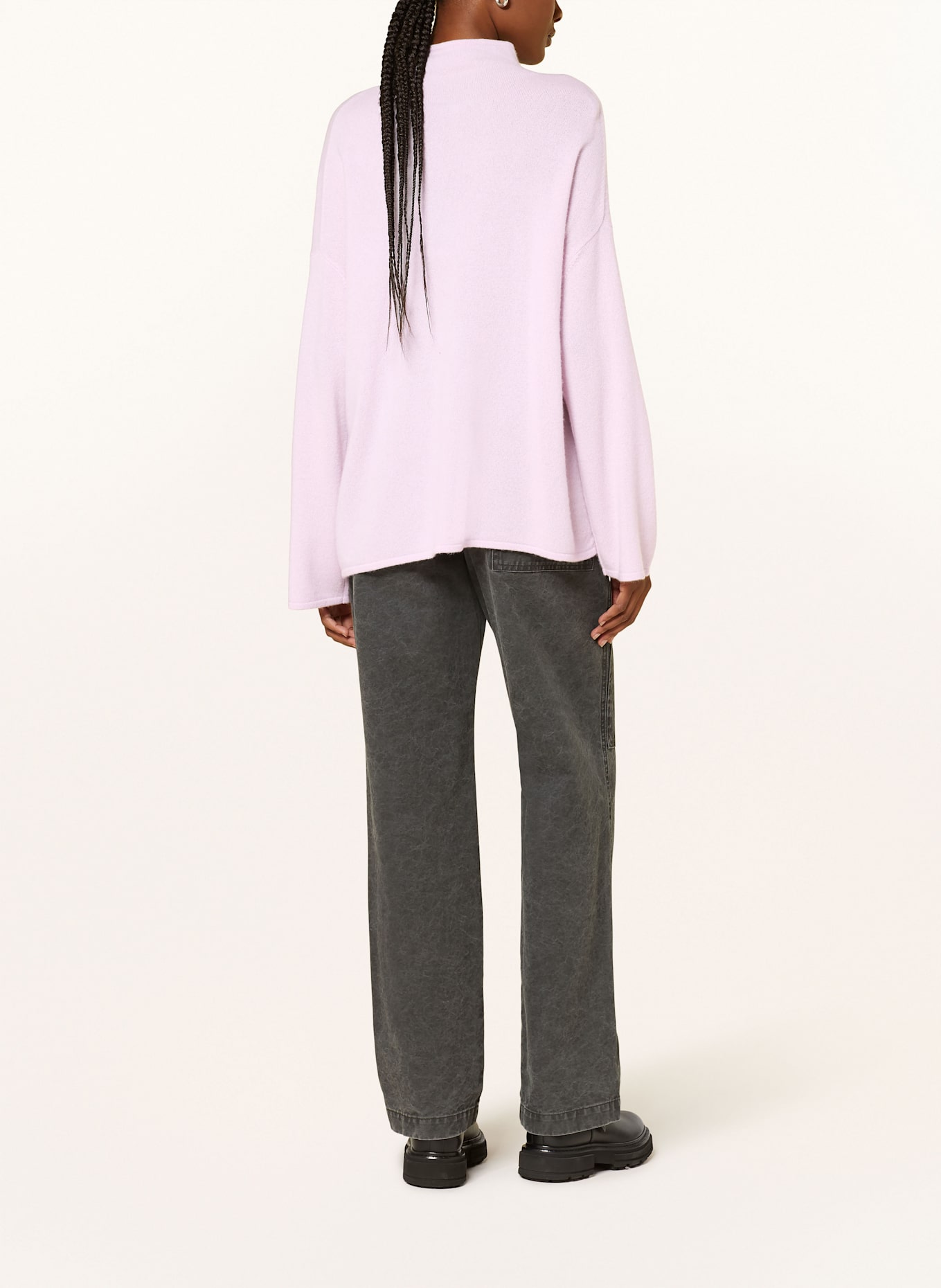 MRS & HUGS Oversized-Pullover aus Cashmere: HELLLILA