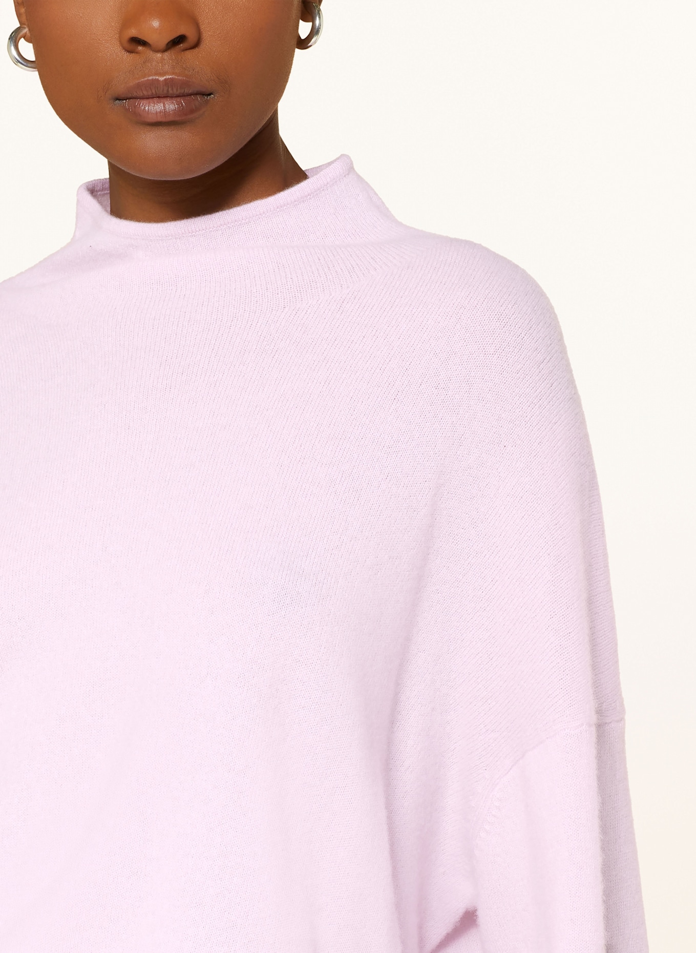 MRS & HUGS Oversized-Pullover aus Cashmere: HELLLILA