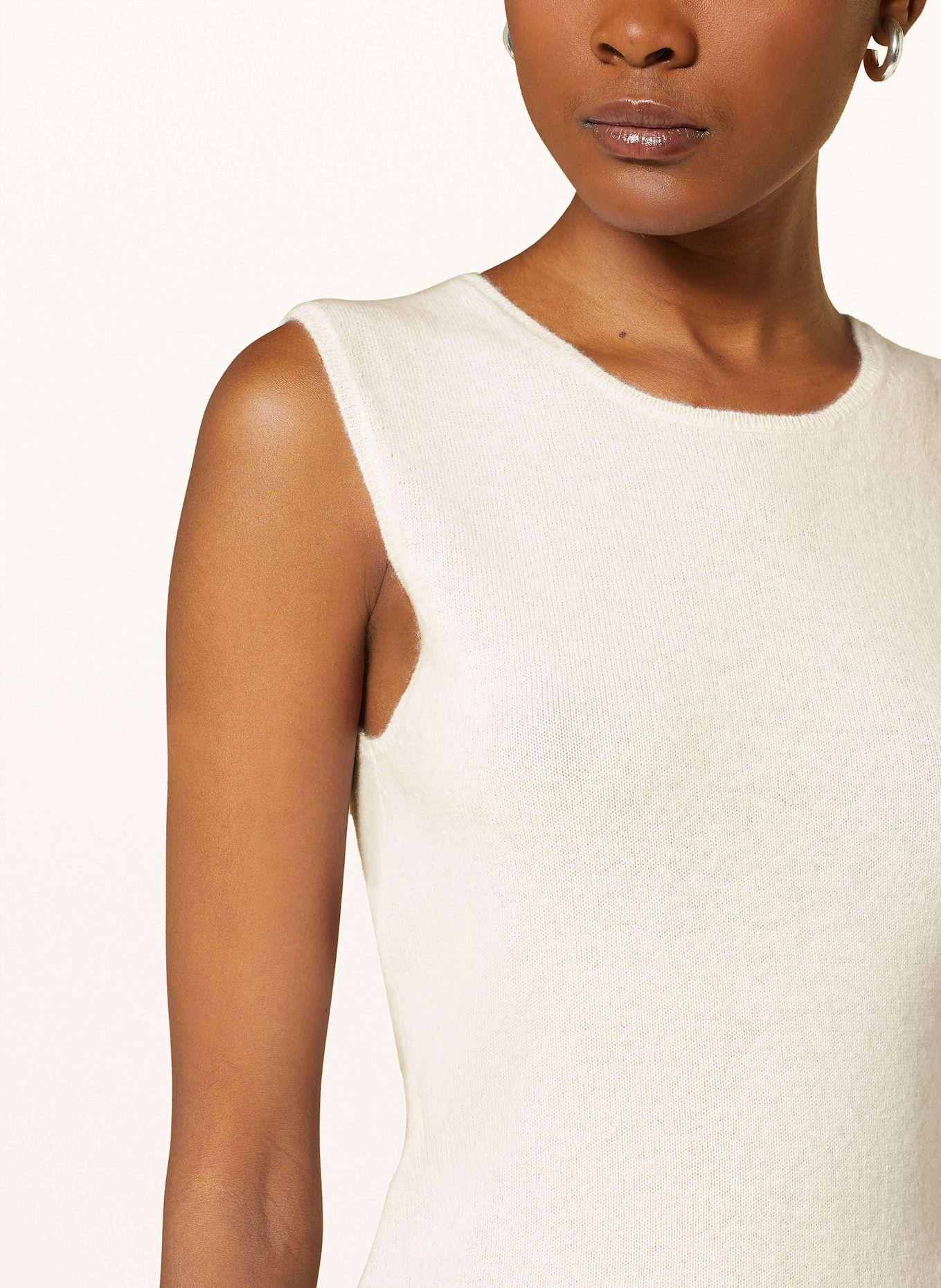 MRS & HUGS Pullunder mit Cashmere: WEISS