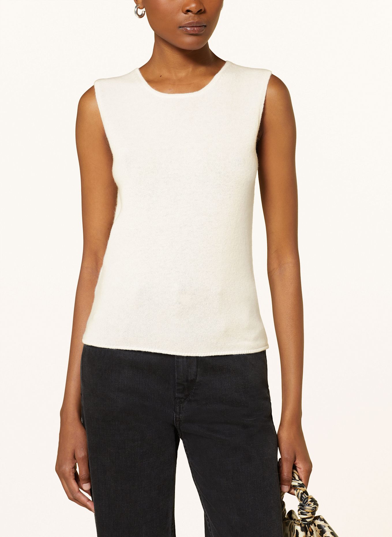 MRS & HUGS Pullunder mit Cashmere: WEISS