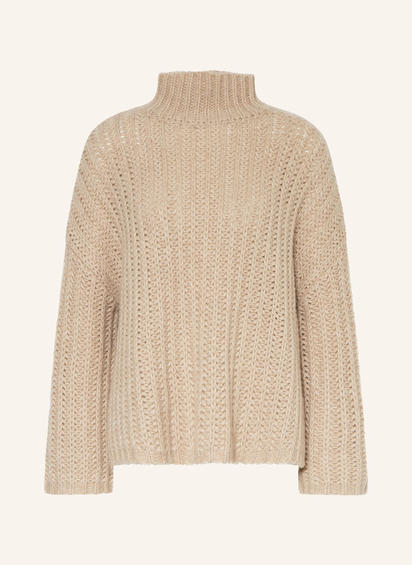 MRS & HUGS Cashmere-Pullover: HELLBRAUN