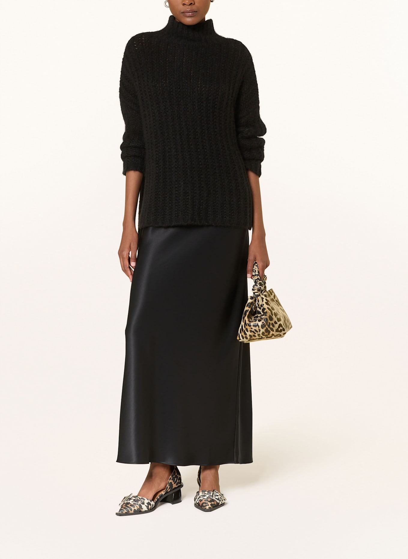 MRS & HUGS Cashmere-Pullover: SCHWARZ