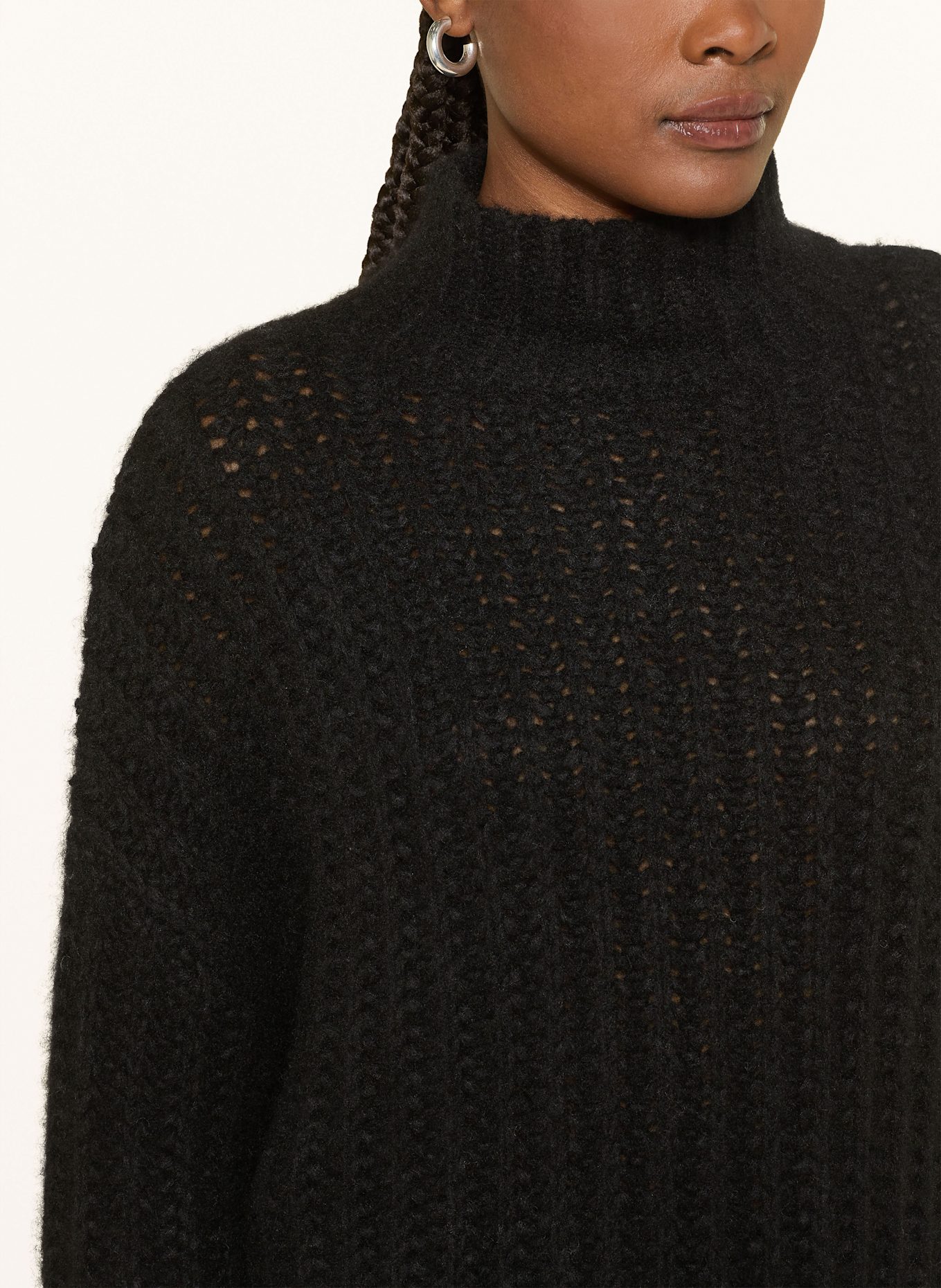 MRS & HUGS Cashmere-Pullover: SCHWARZ