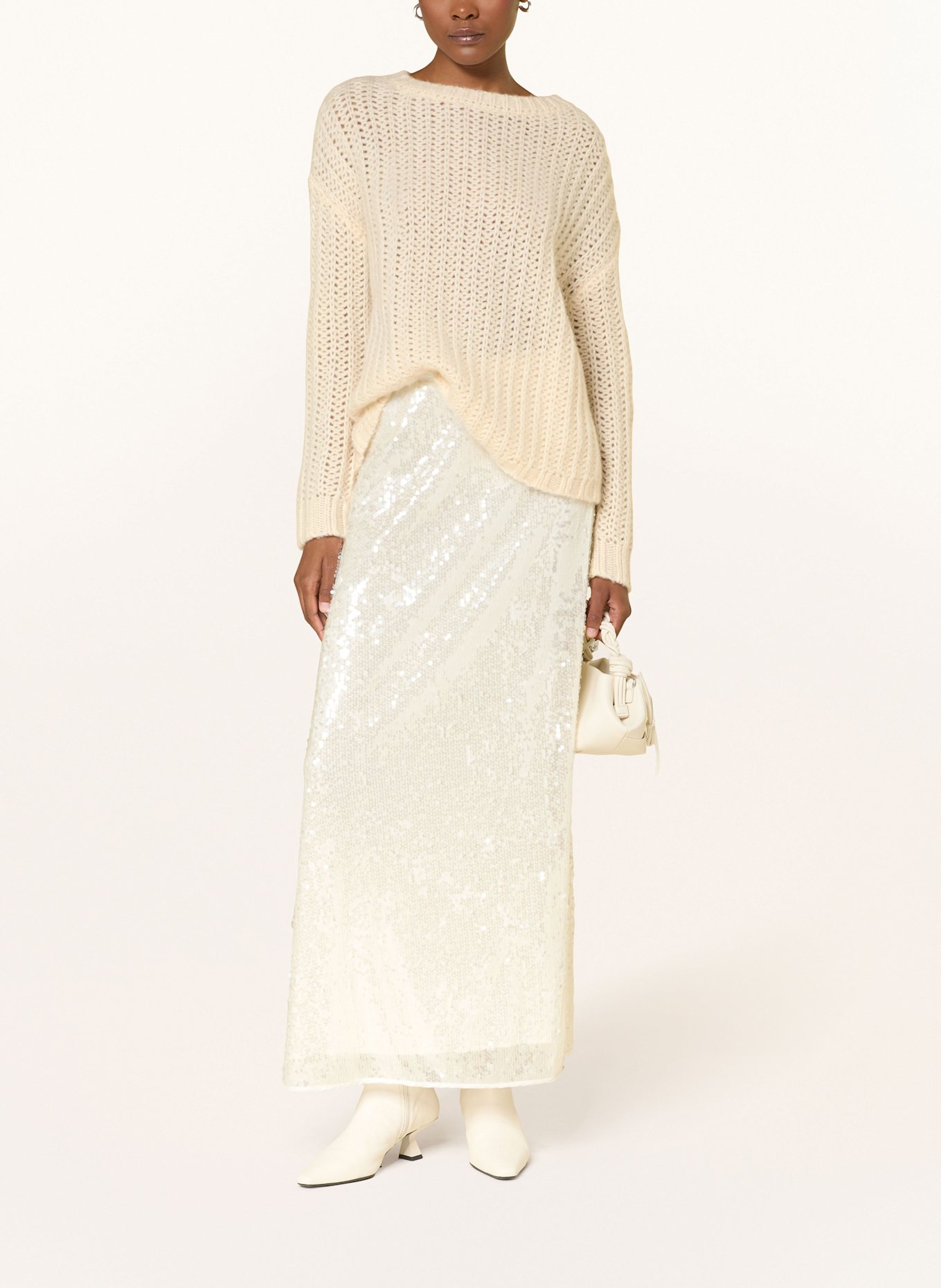 MRS & HUGS Cashmere-Pullover: WEISS