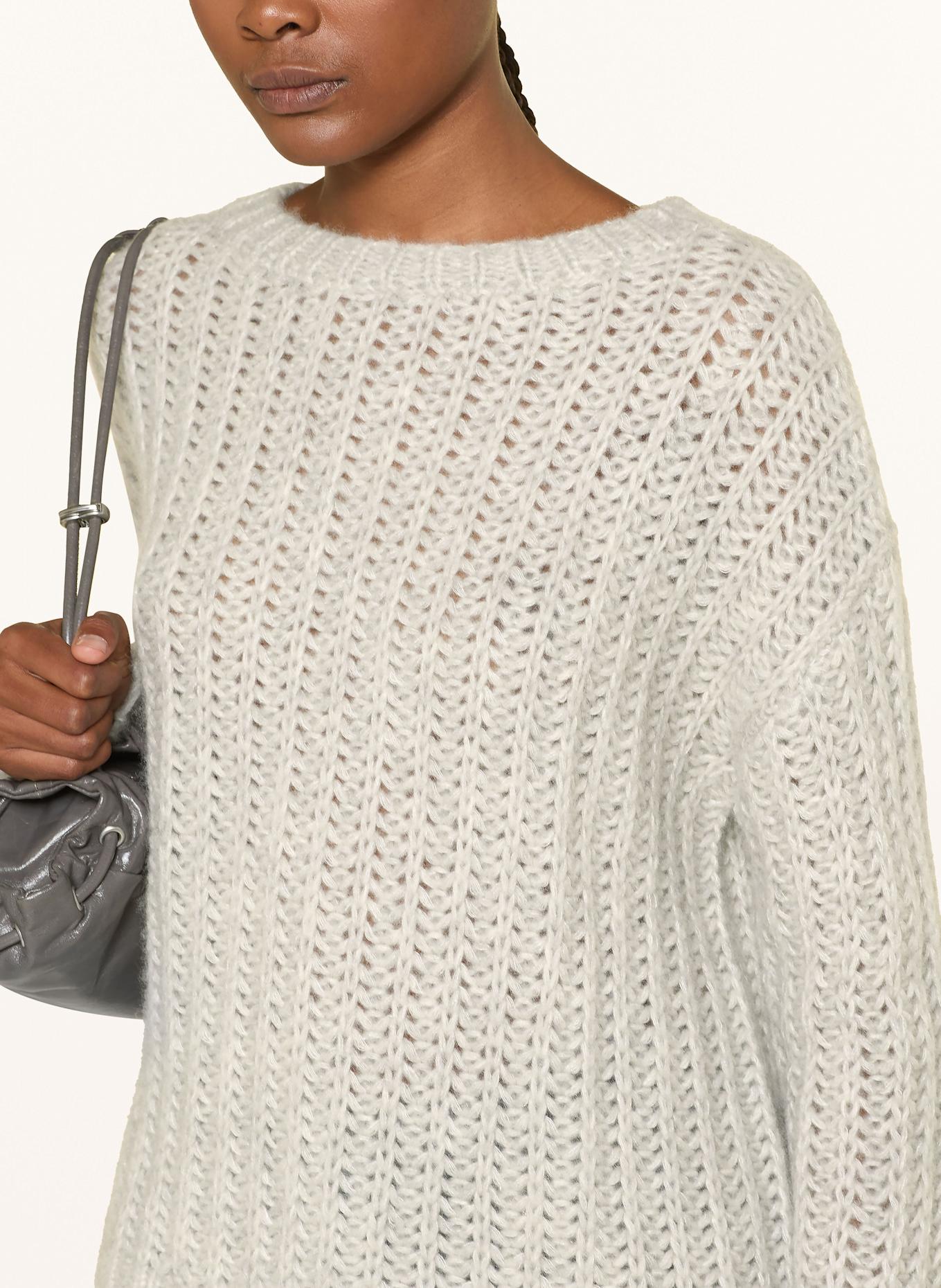 MRS & HUGS Cashmere-Pullover: HELLGRAU