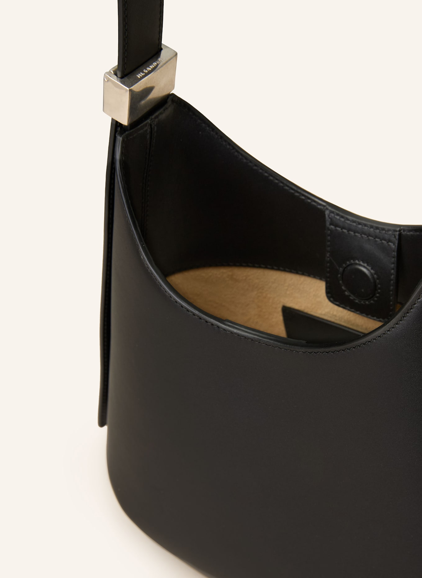 JIL SANDER Schultertasche ELDORADO SMALL: SCHWARZ
