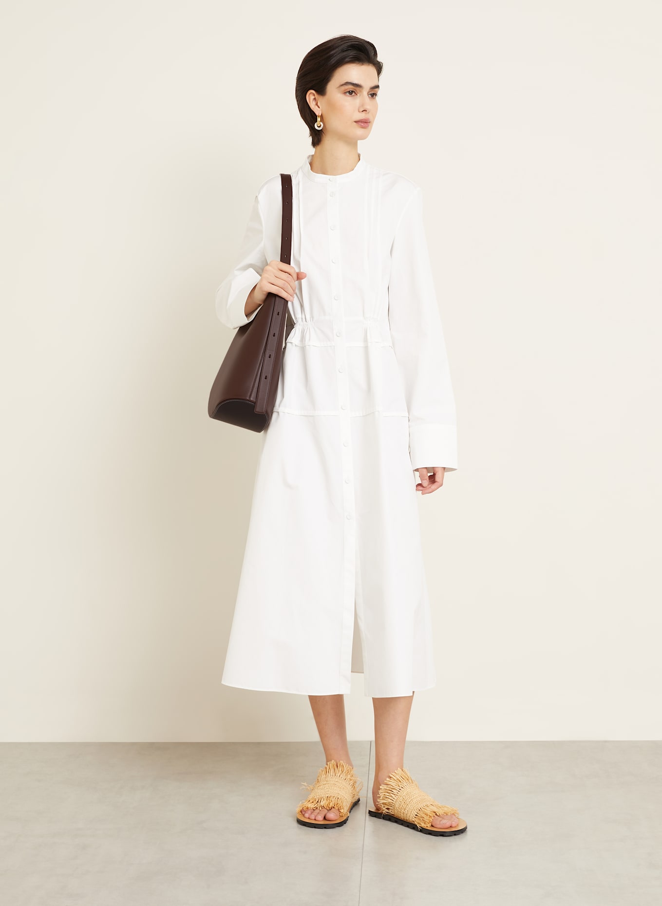 JIL SANDER Umhängetasche ELDORADO MEDIUM: BRAUN