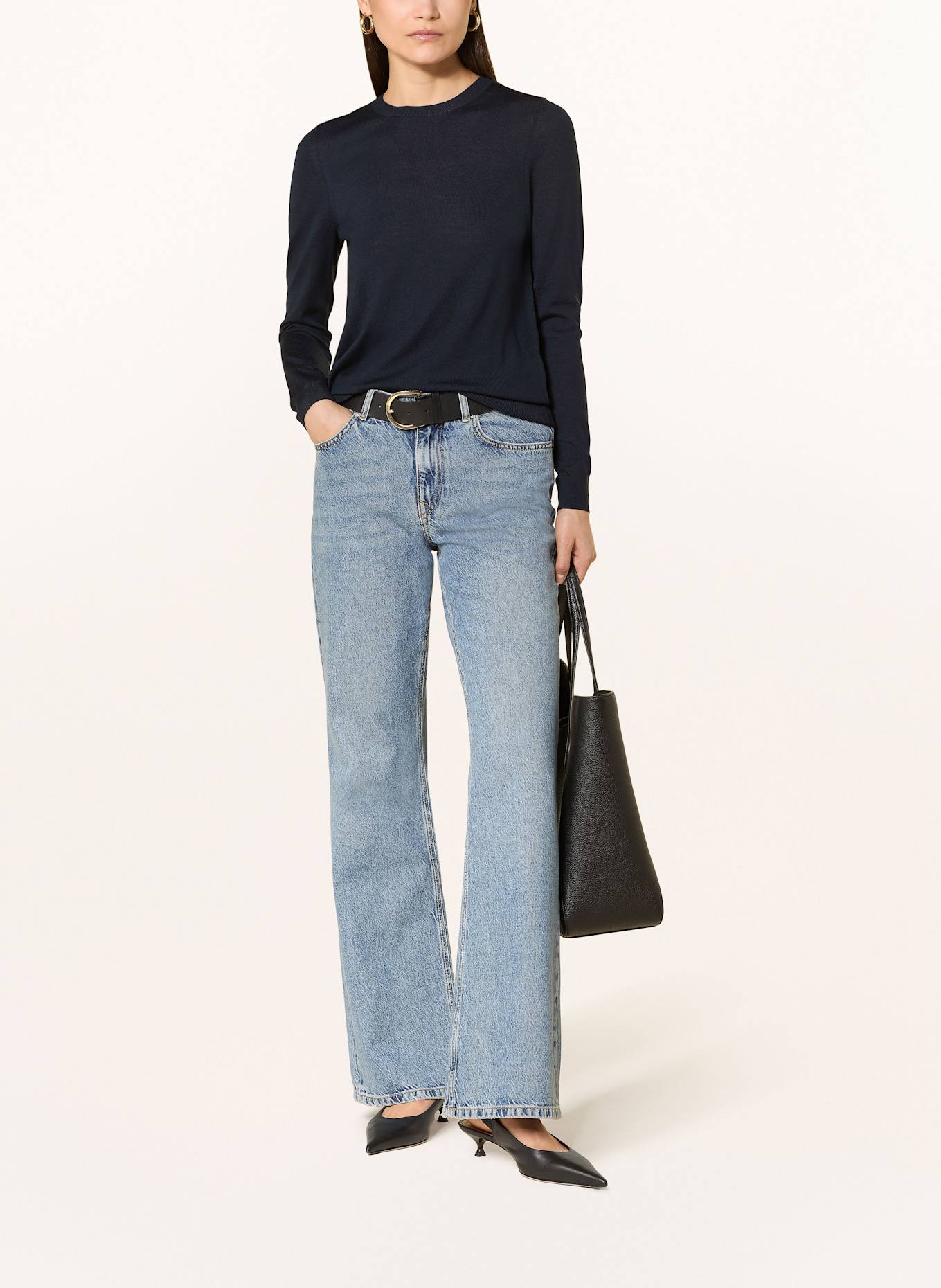 BOSS Pullover FERPINA: DUNKELBLAU
