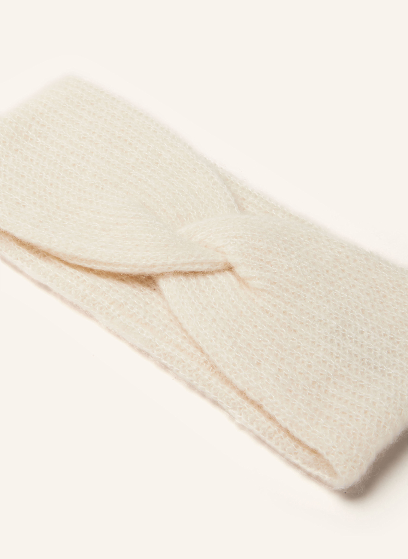 MRS & HUGS Stirnband aus Cashmere: CREME