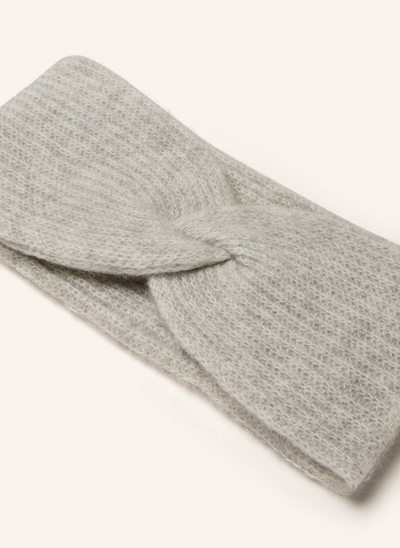 MRS & HUGS Stirnband aus Cashmere: HELLGRAU