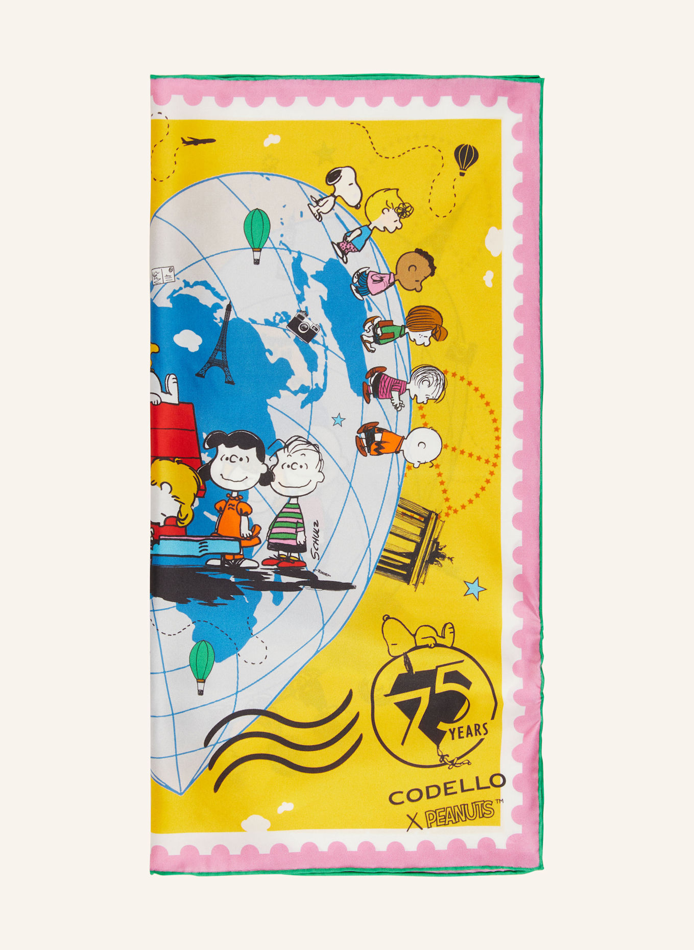 CODELLO Seidentuch NICKI: GELB / PINK / BLAU