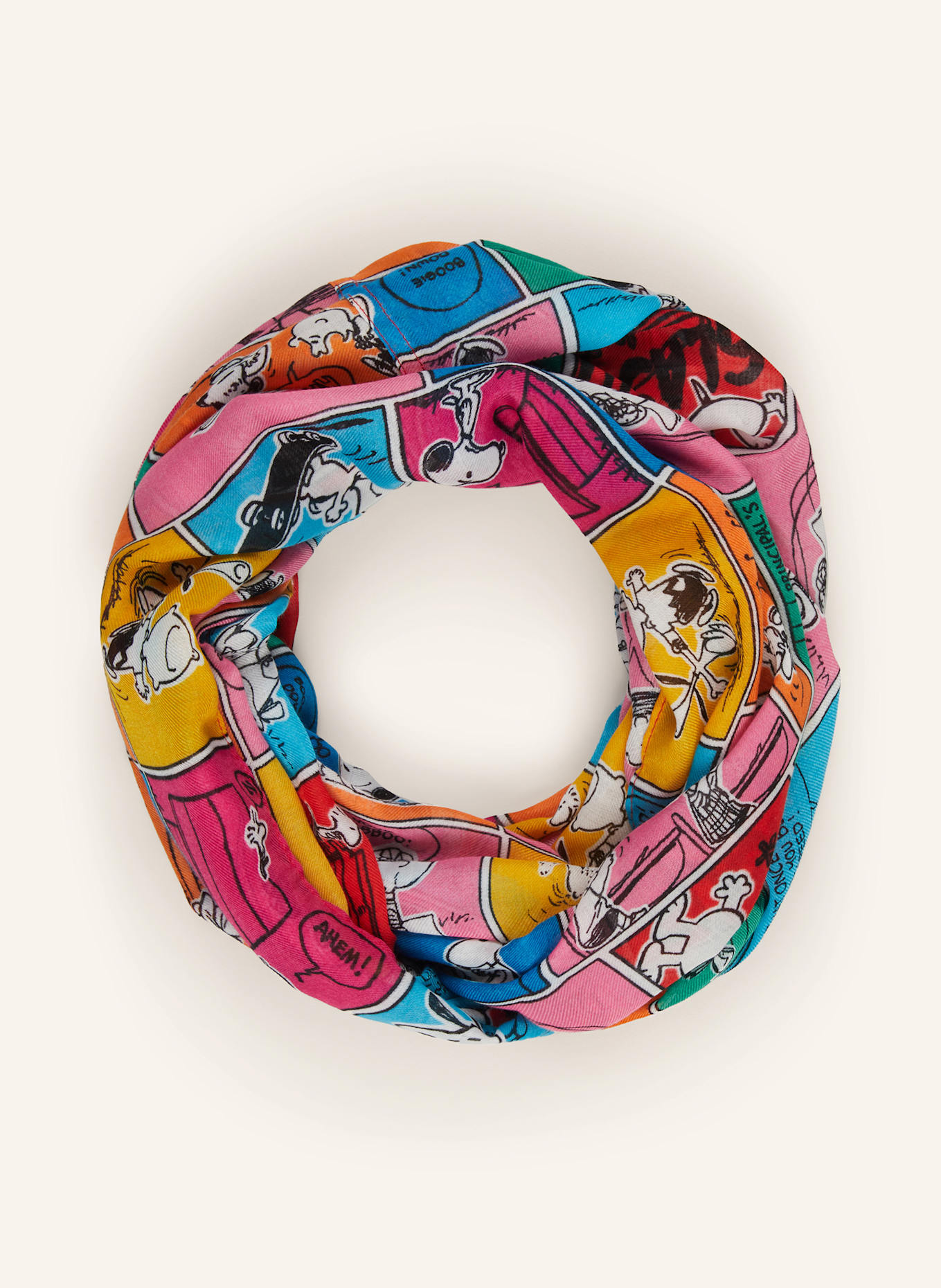 CODELLO Loop-Schal: PINK / ORANGE / GRÜN