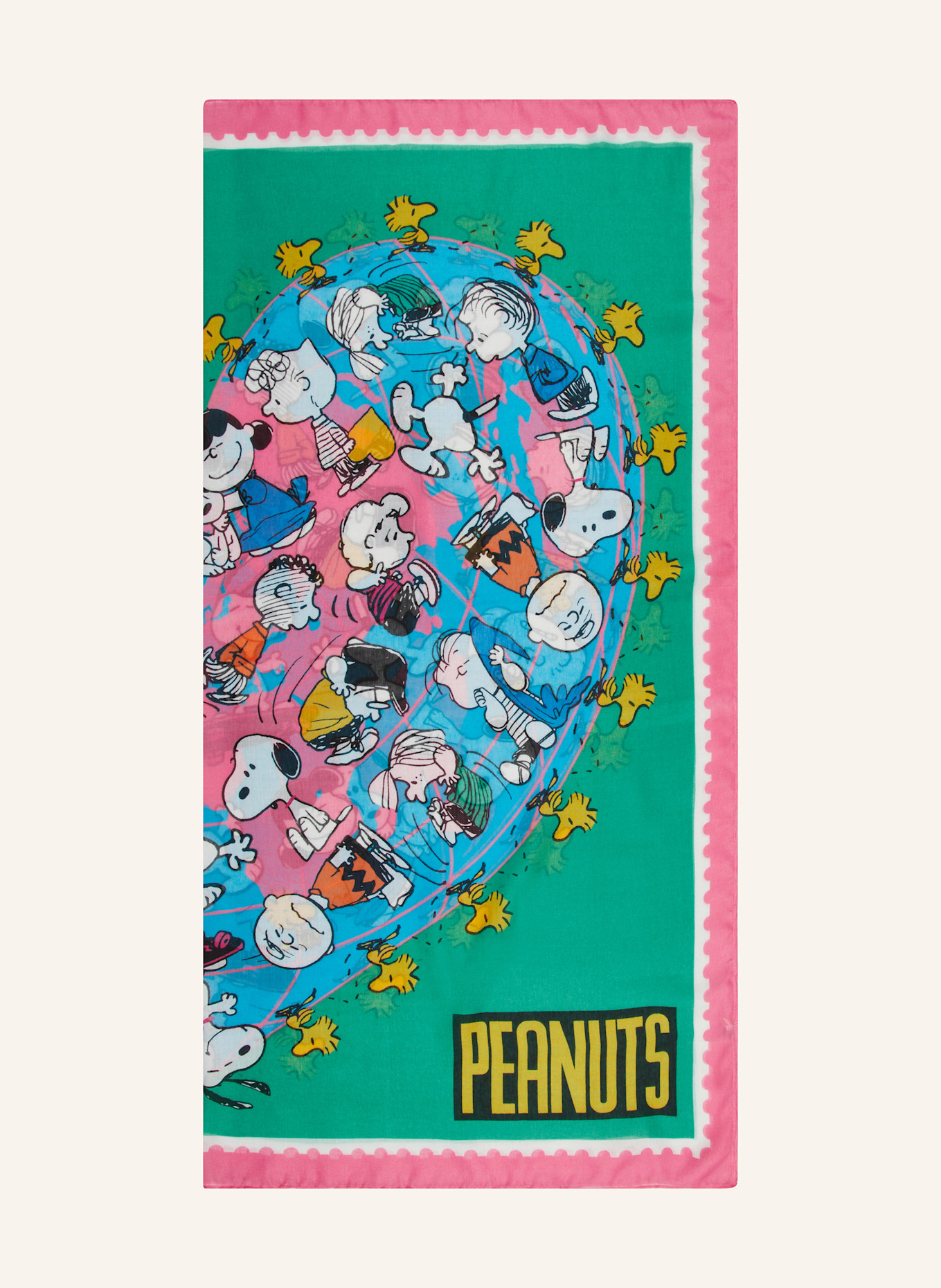 CODELLO Tuch: GRÜN / PINK / BLAU